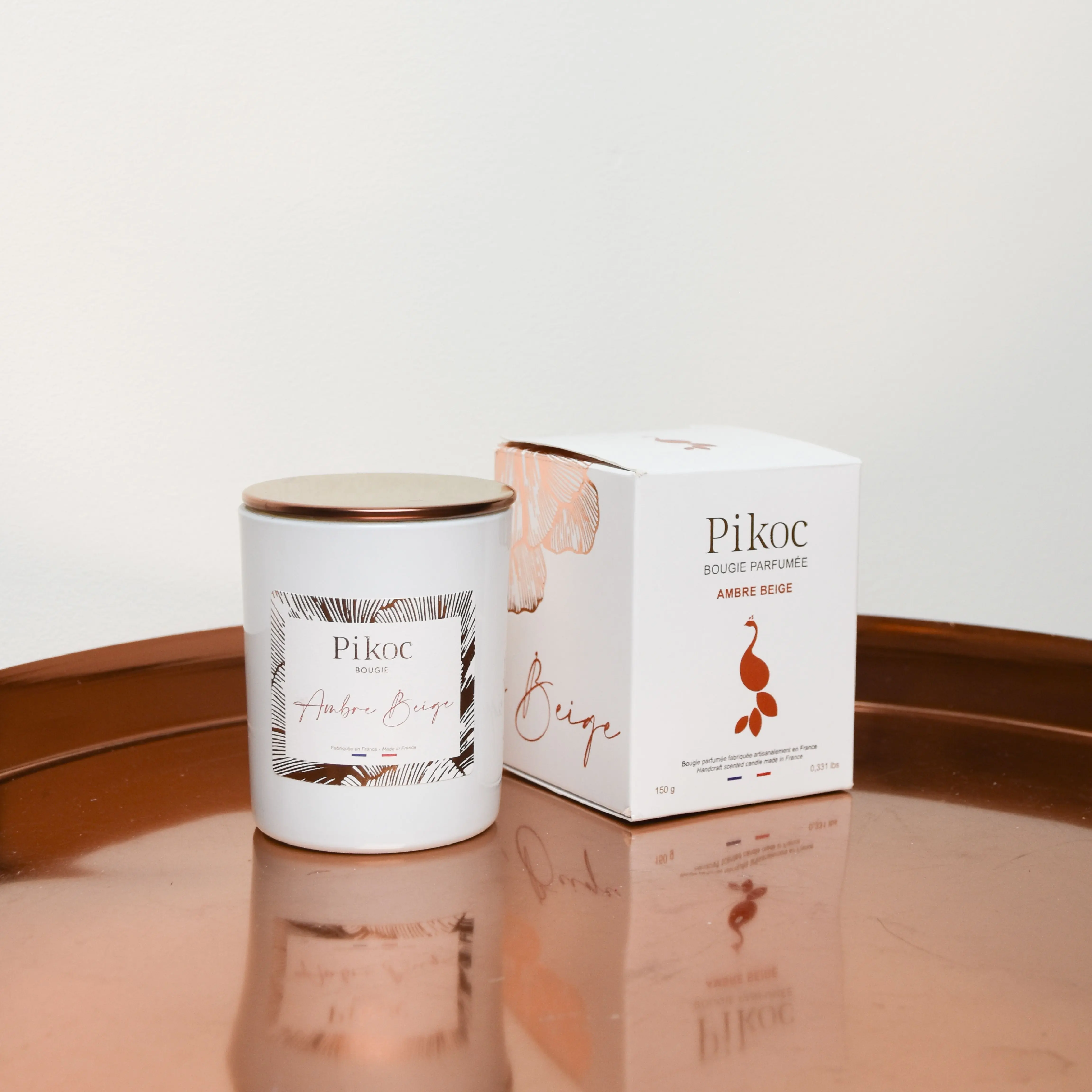 Bougie Parfumée Ambre Beige