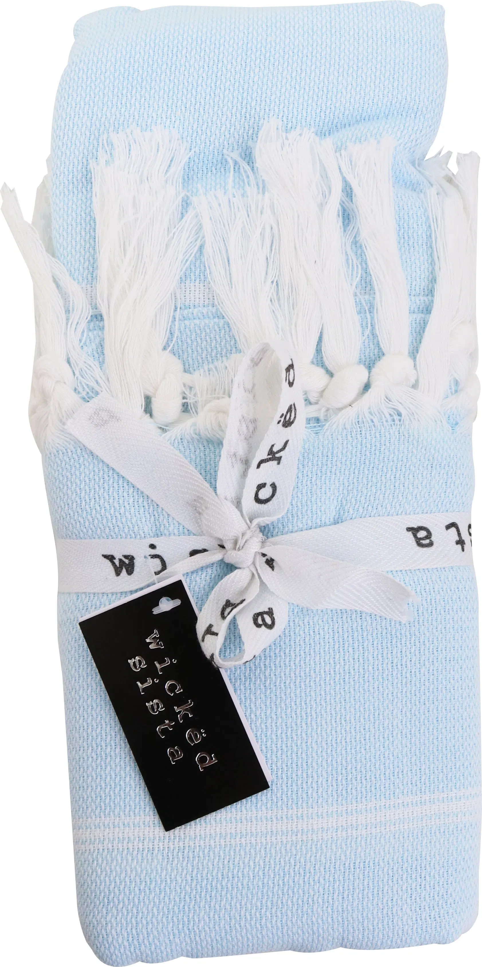 Serviette rayée Bleu