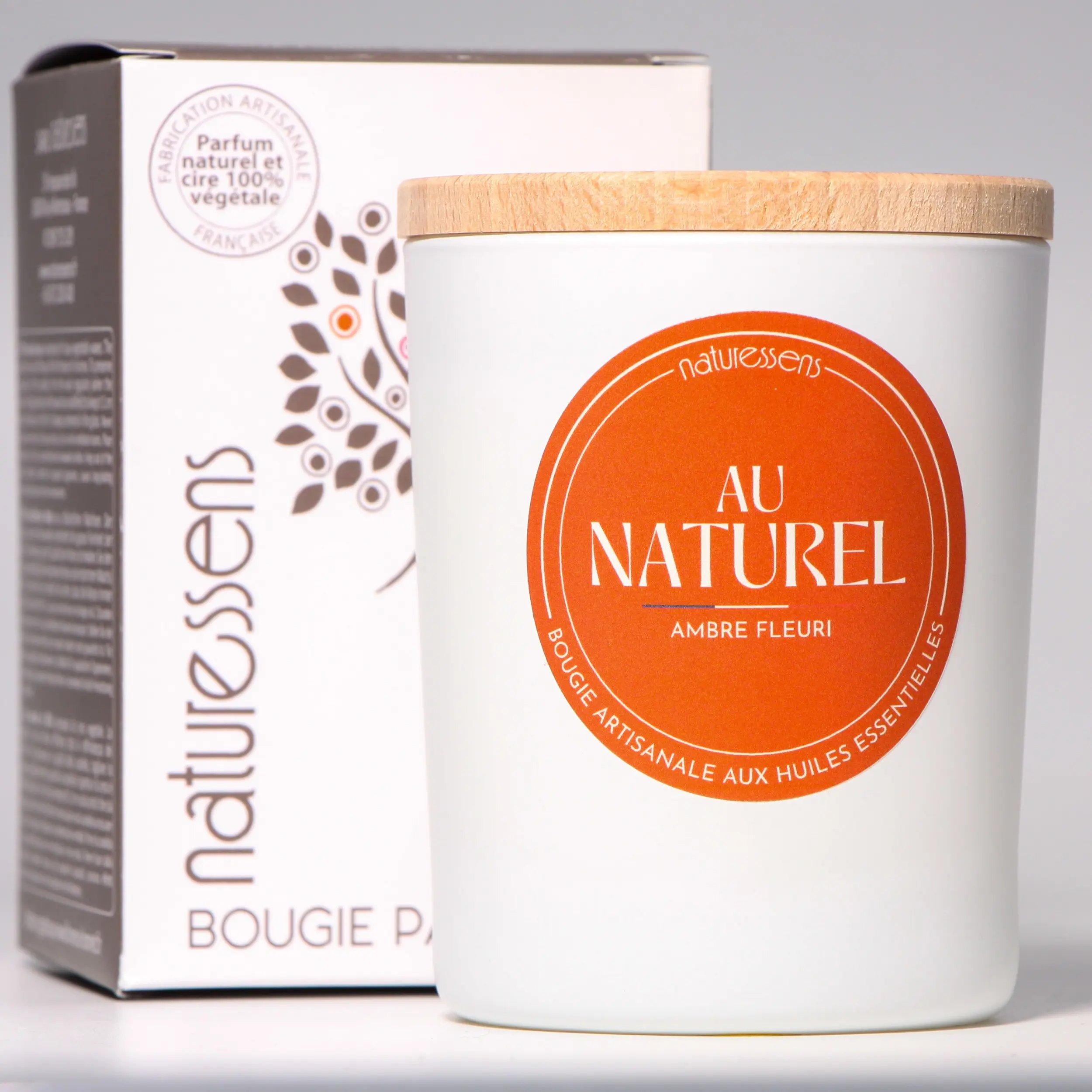 Duftkerze aus pflanzlichem Wachs, Amber Floral, 165 g – Kollektion „Natural“