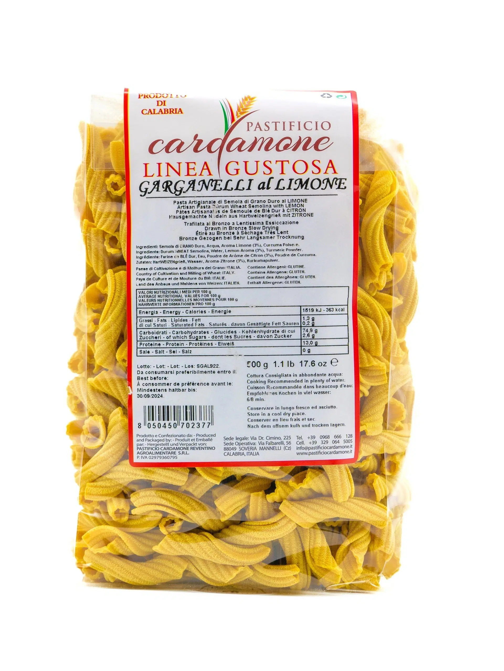 Garganelli au citron