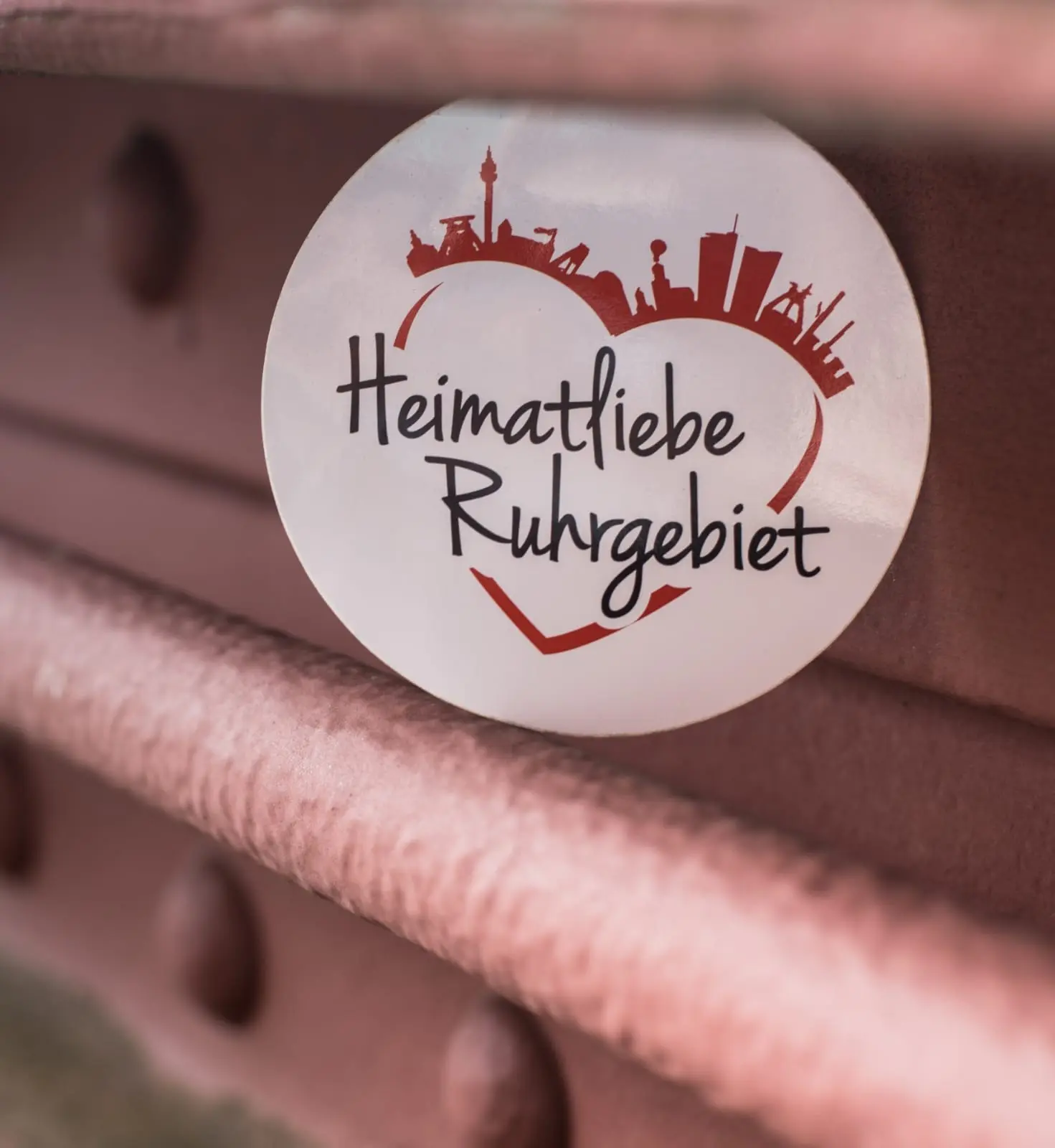 Sticker "Love of Homeland Ruhr Area" round heart
