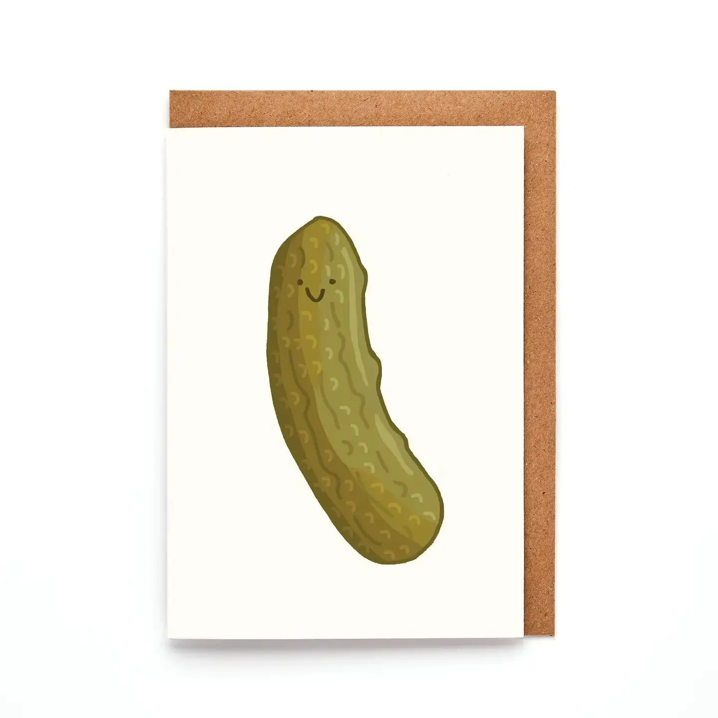 Pickle Mini A7 Greeting Card | Quirky Foodie Design