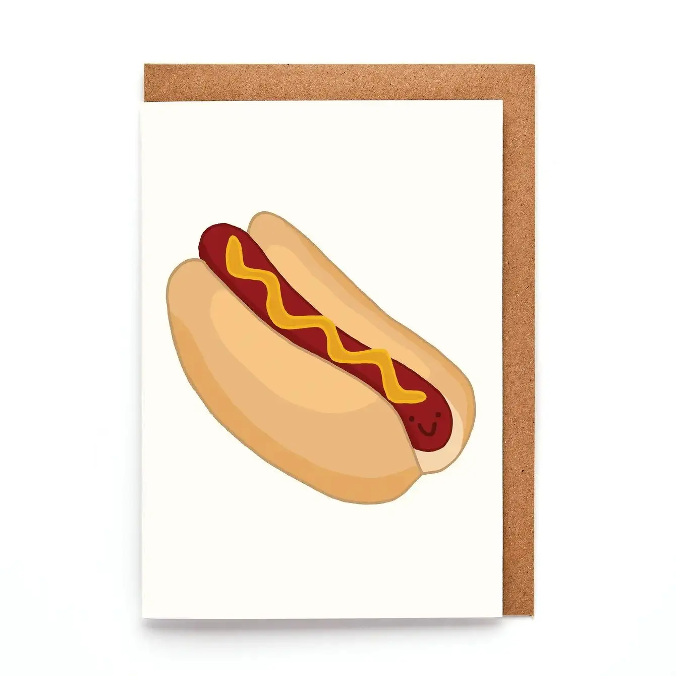 Hot Dog Mini A7 Greeting Card | New York Foodie Design