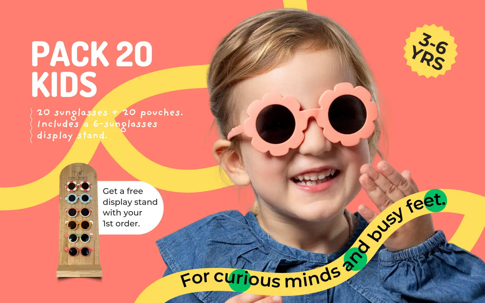 Kids Sunglasses - Pack of 20 Kids Sunglasses for ages 3 to 6