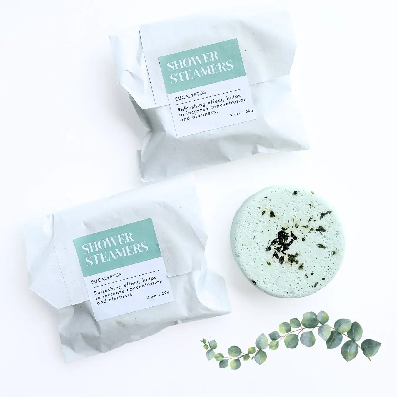Shower Steamer Eucalyptus 55g (individually packed)