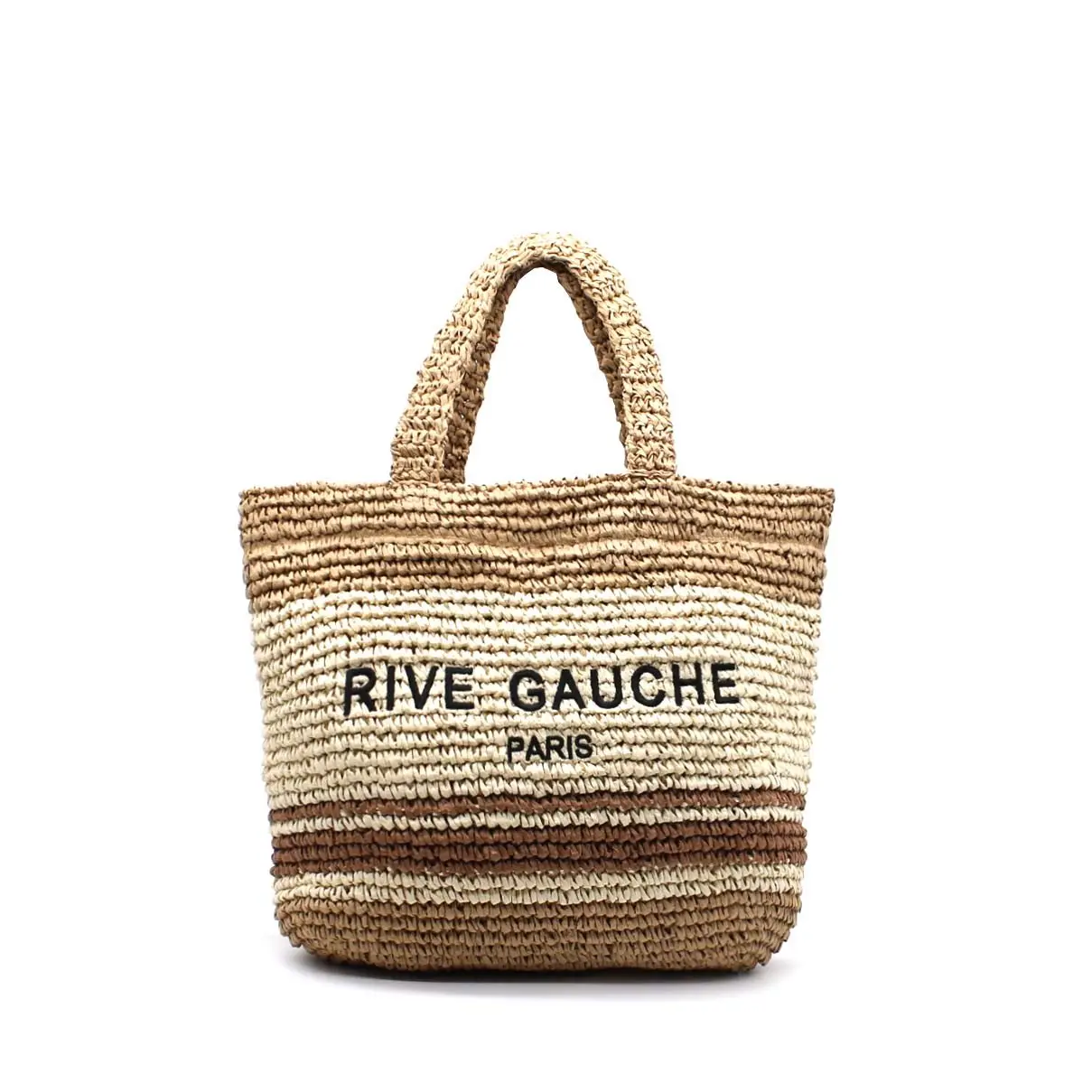 CROCHET Cabas Sac à main tricolore RIVE GAUCHE