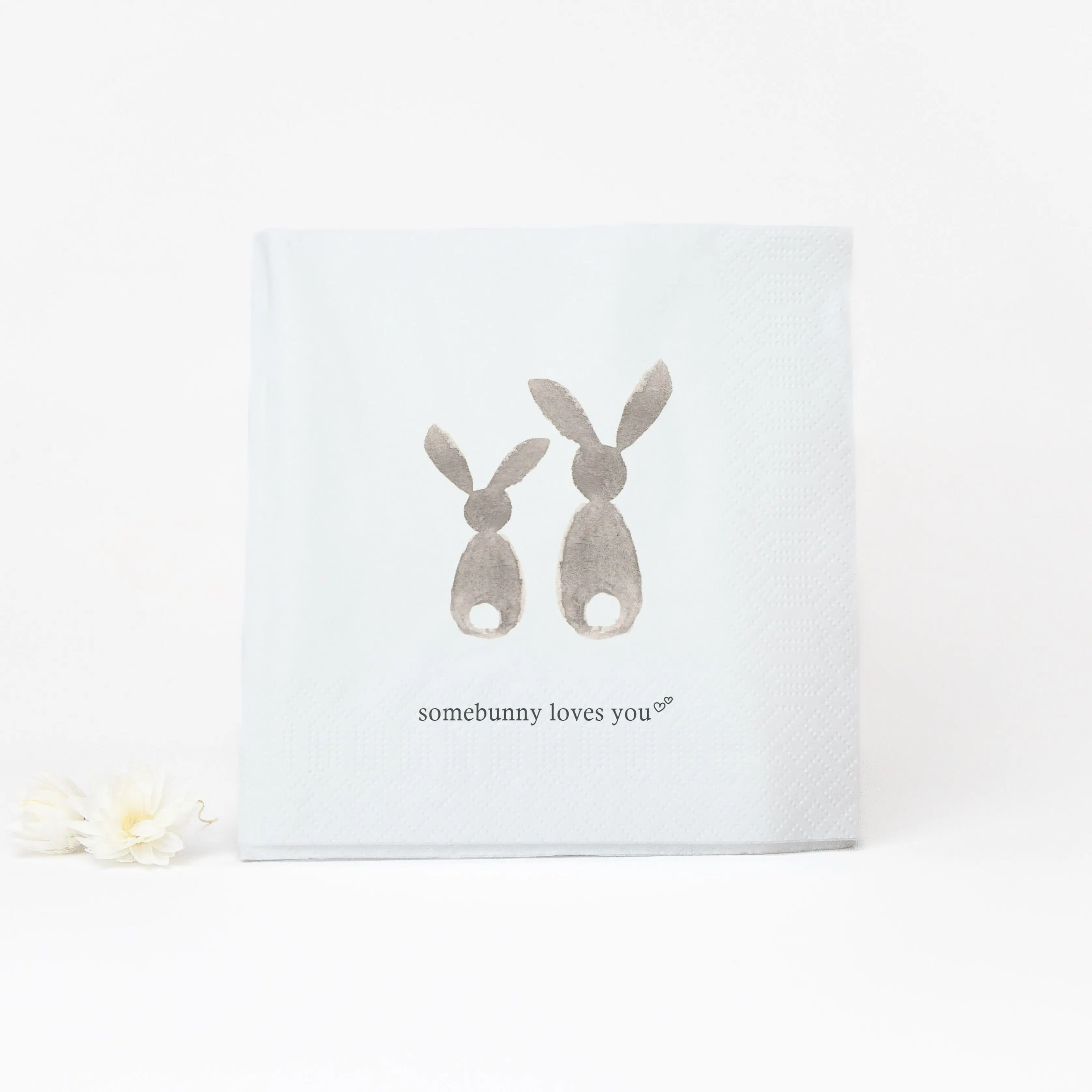 Serviette "Somebunny loves you"