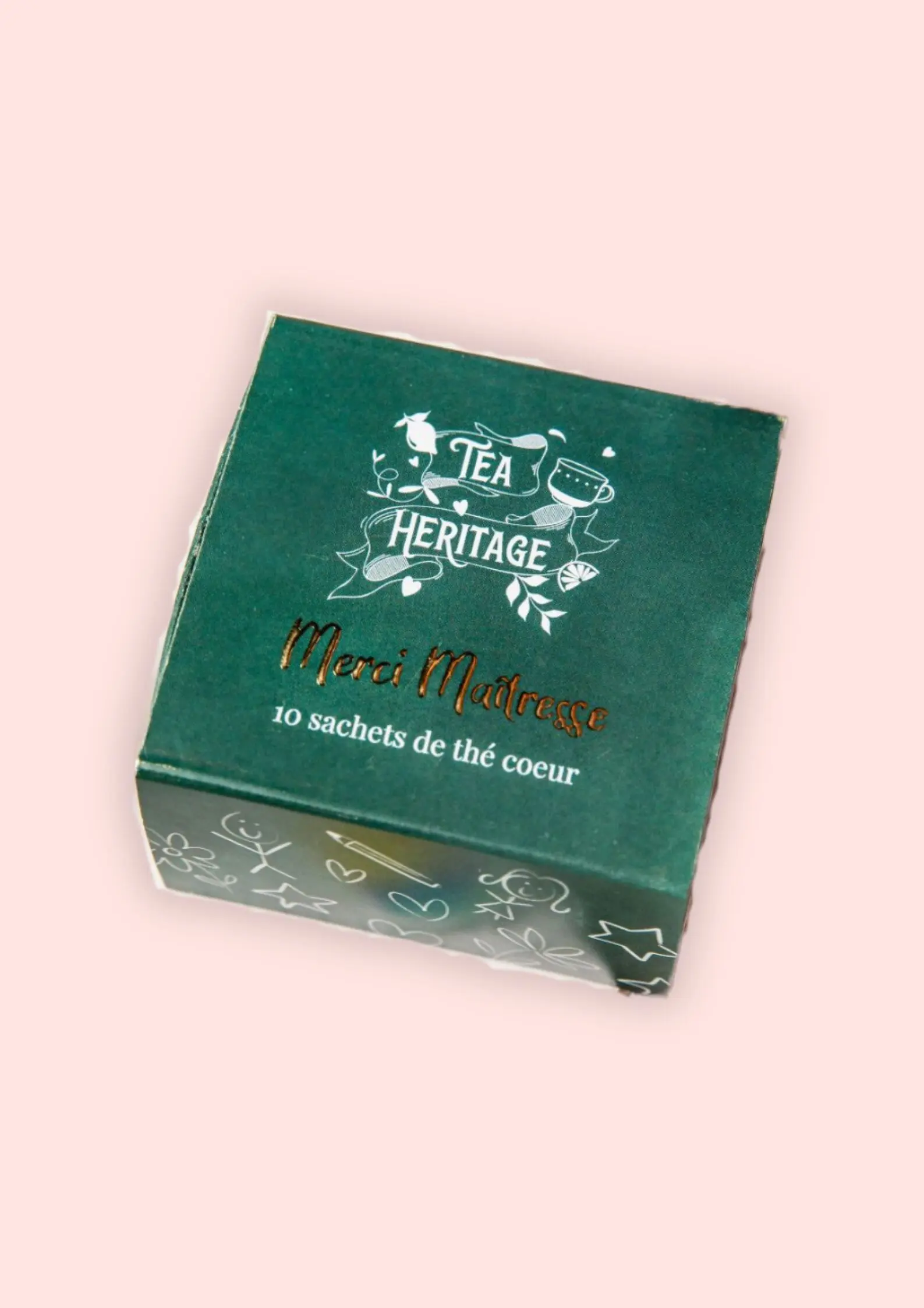 Mini Thank You Teacher Box - 10 organic heart tea bags