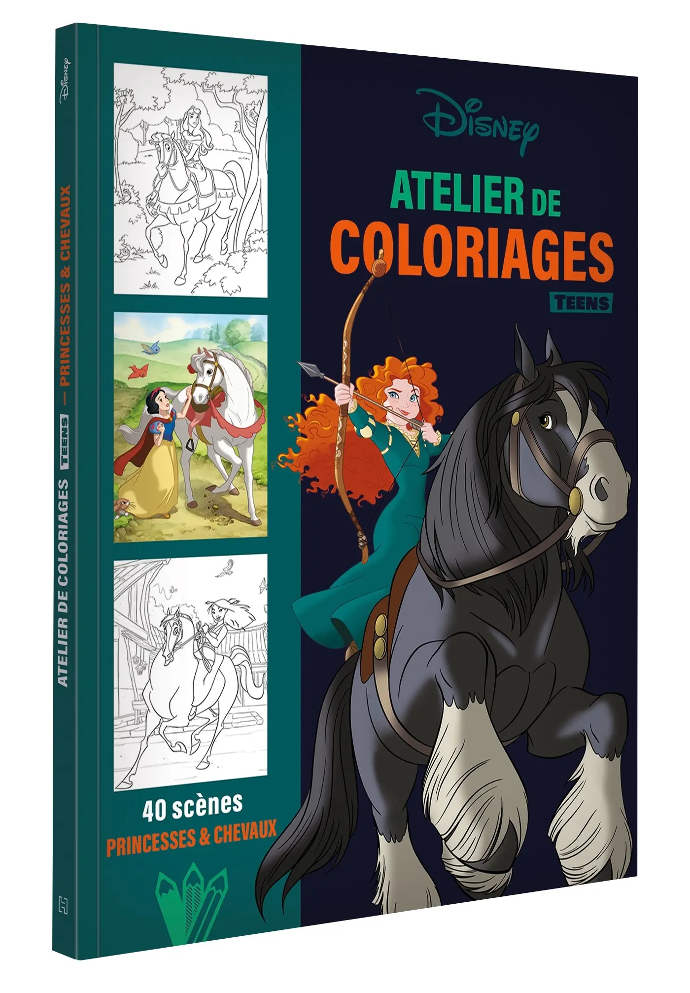 COLORING PAGES - DISNEY TEENS - Coloring workshop - Princesses and horses