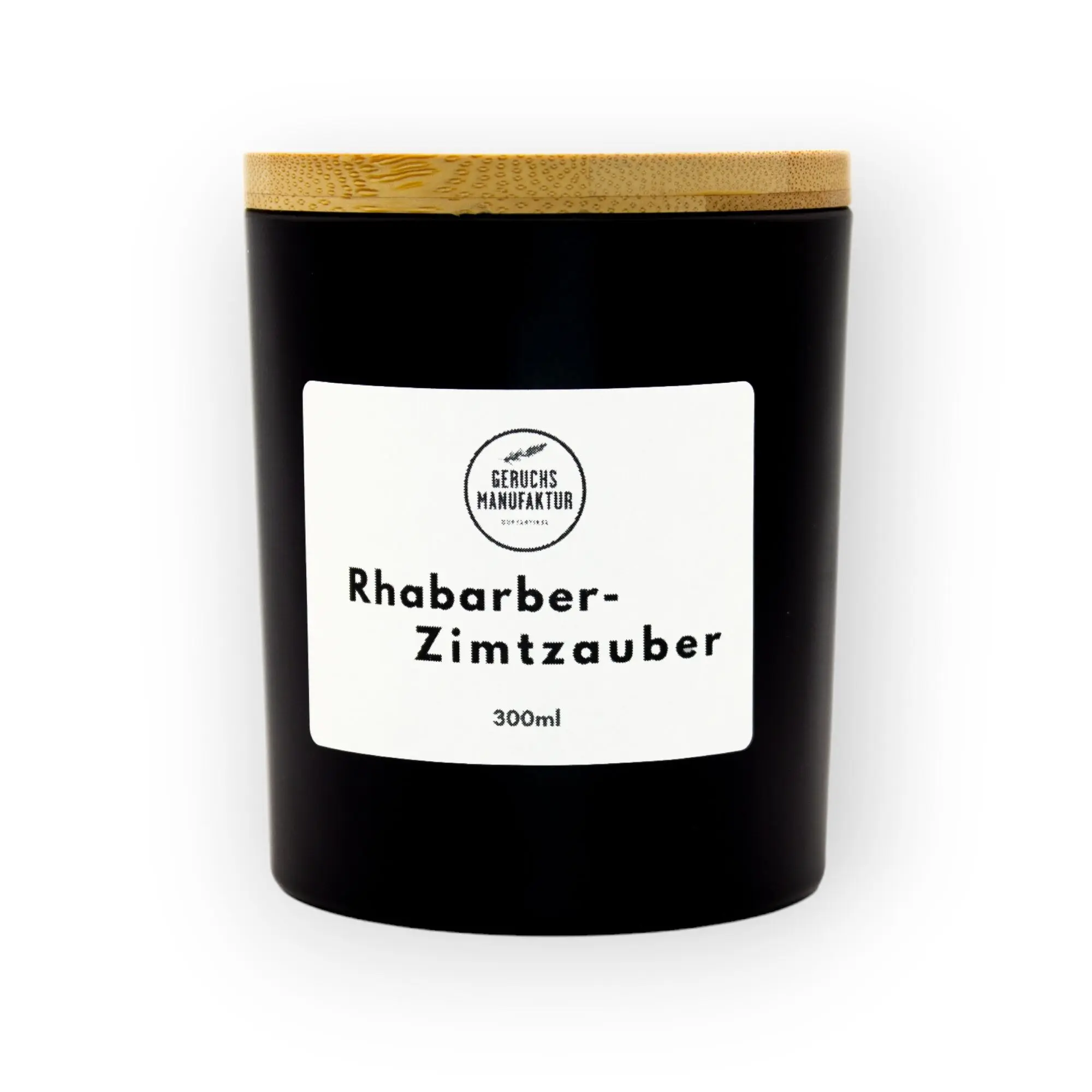 Premium scented candle Rhubarb-Cinnamon Magic