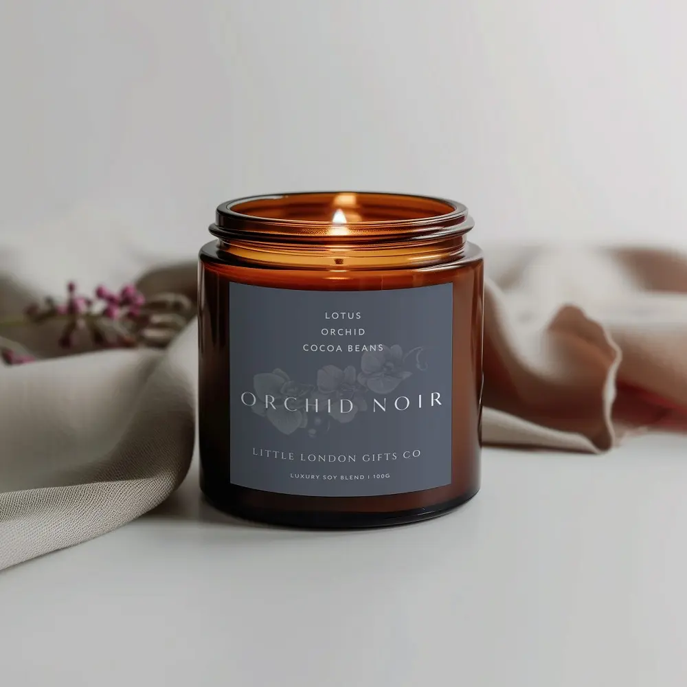 Soy Wax, Vegan Friendly Candle, Orchid Noir, 100g