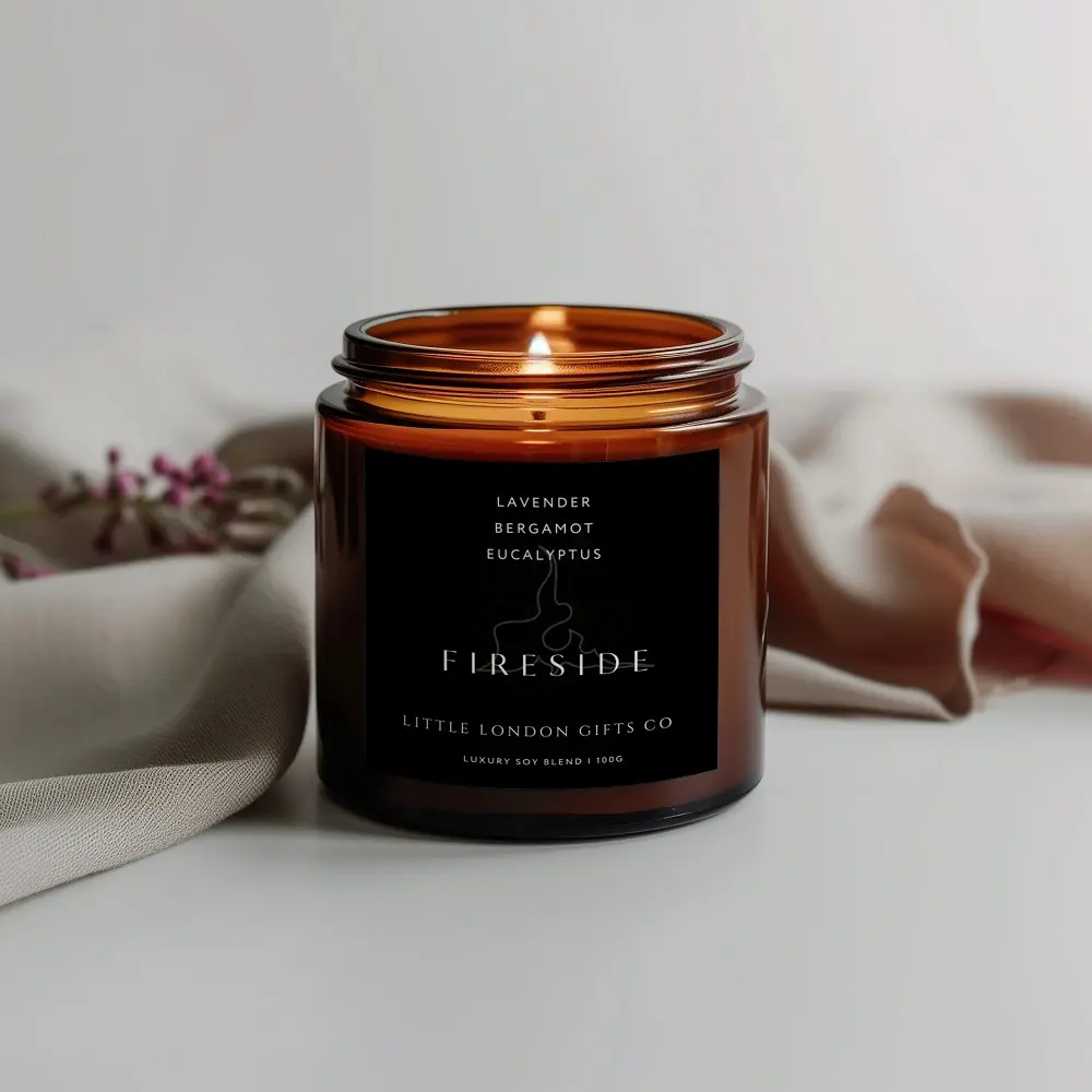 Soy Wax, Vegan Friendly Candle, Fireside, 100g