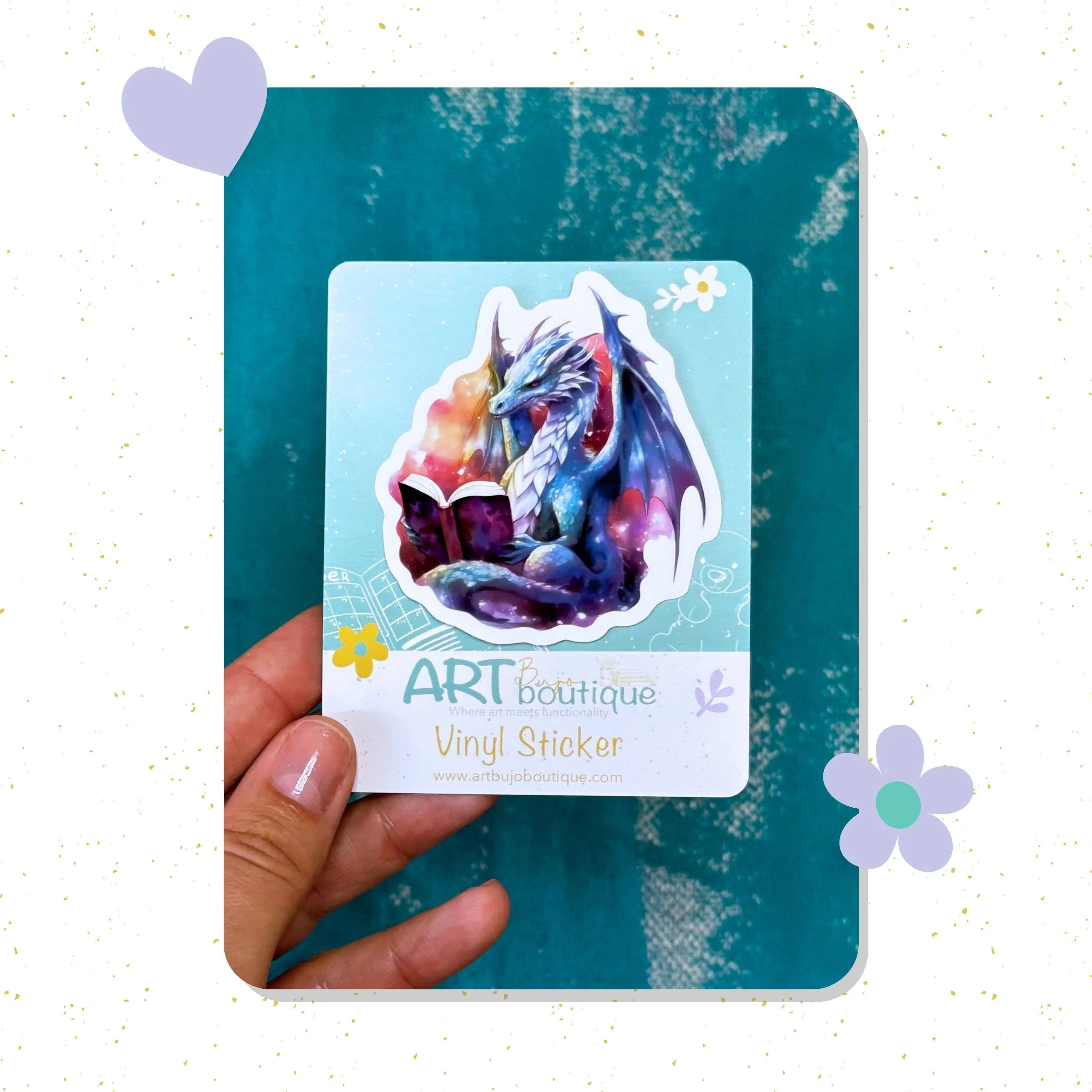 Reading Dragon vinyl sticker