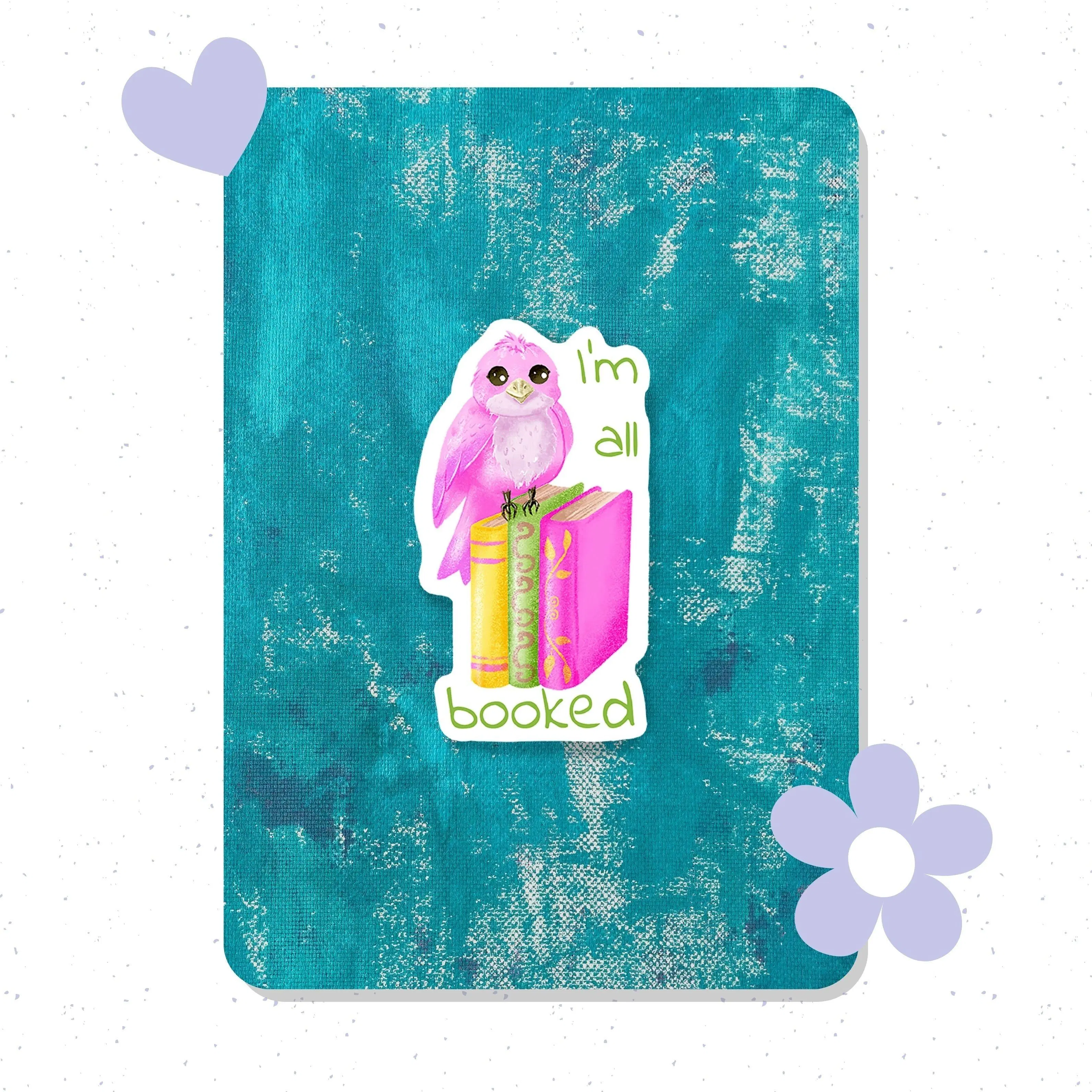 All Booked Cute Vinyl Sticker