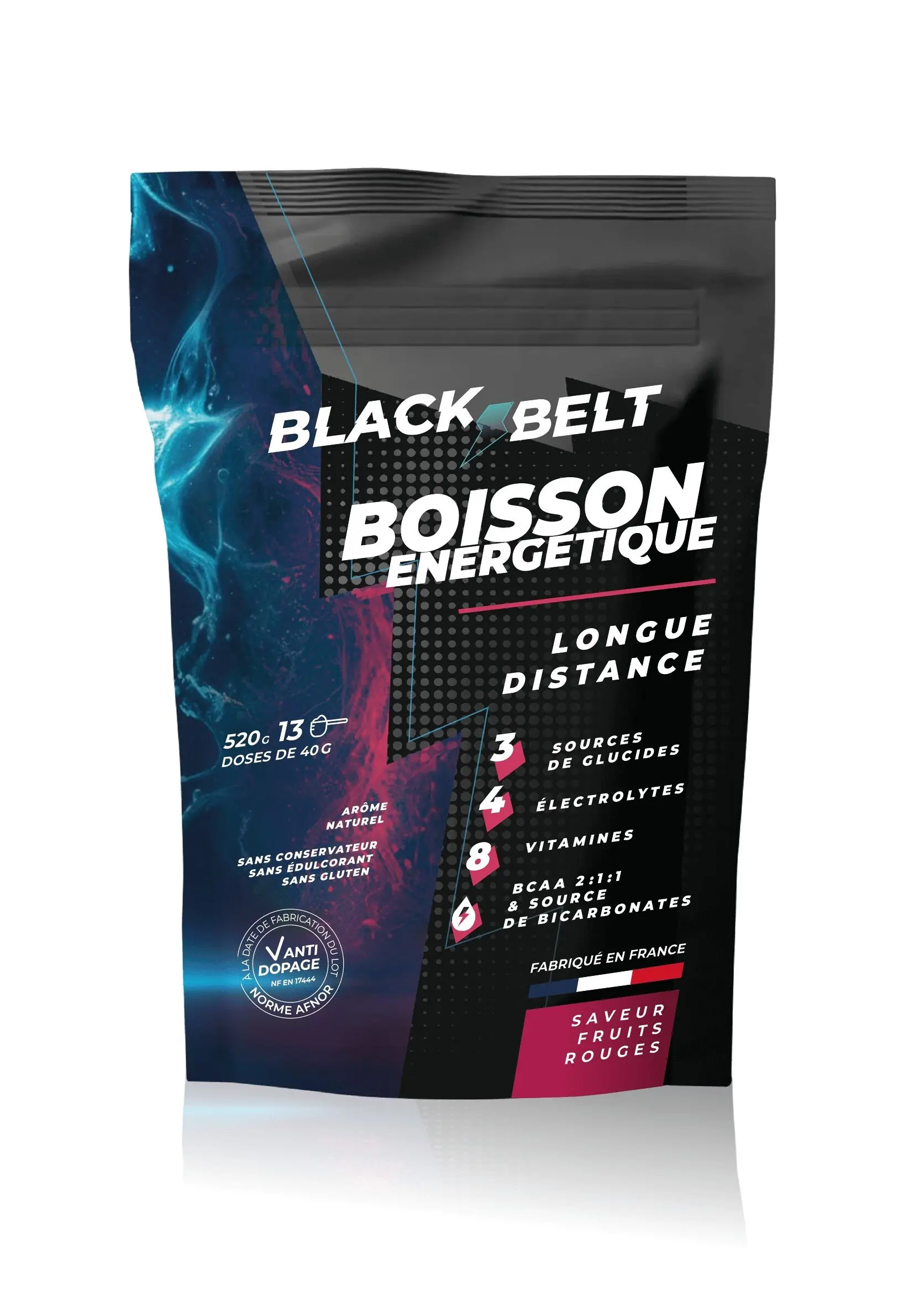 Long Distance Energy Drink - Red Fruit Flavor - 13 doses