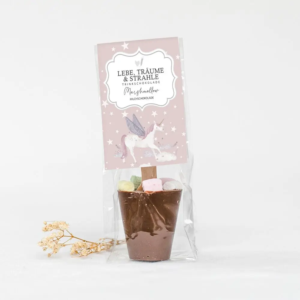 Drinking Chocolate Marshmallow "Live, dream & shine"