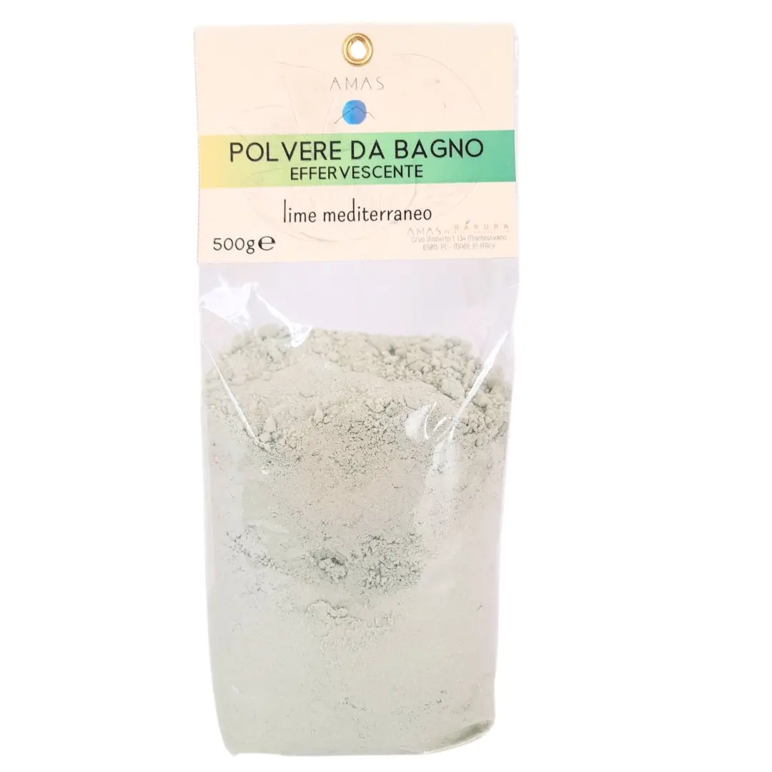 Polvere Effervescente e profumata da bagno - Lime Mediterraneo