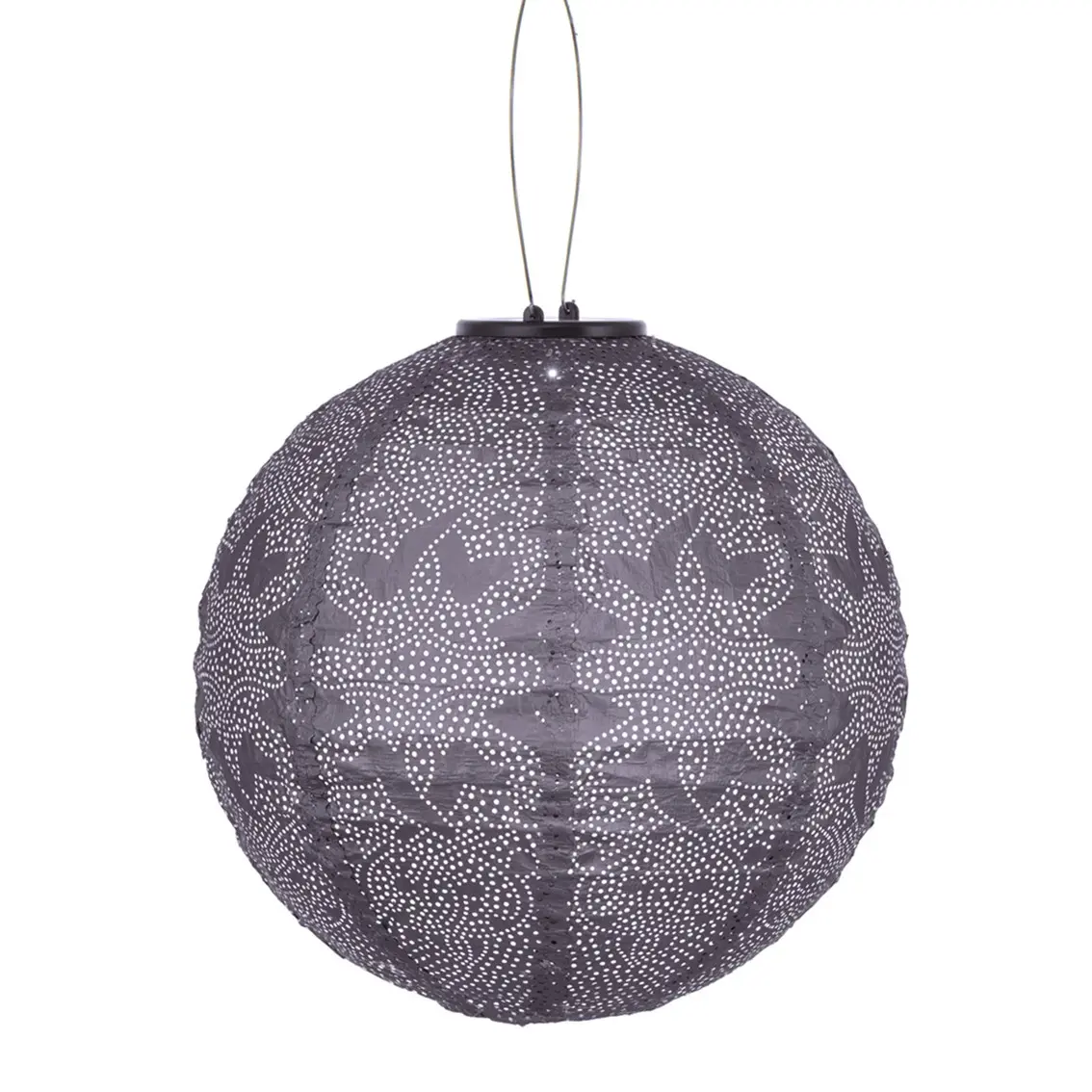 Farol solar Lumiz Marrakech redondo - 30 cm - morado