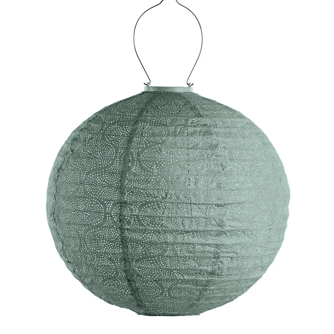 Lanterne Solaire Lumiz Tigres Ronde - 40cm - Vert Sauge