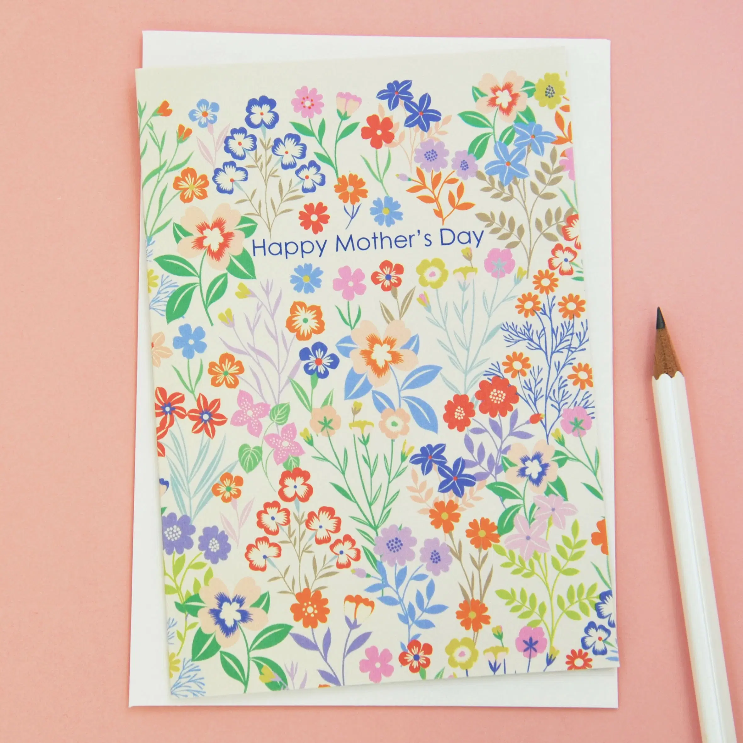Hübsche florale Glückwunschkarte zum Muttertag