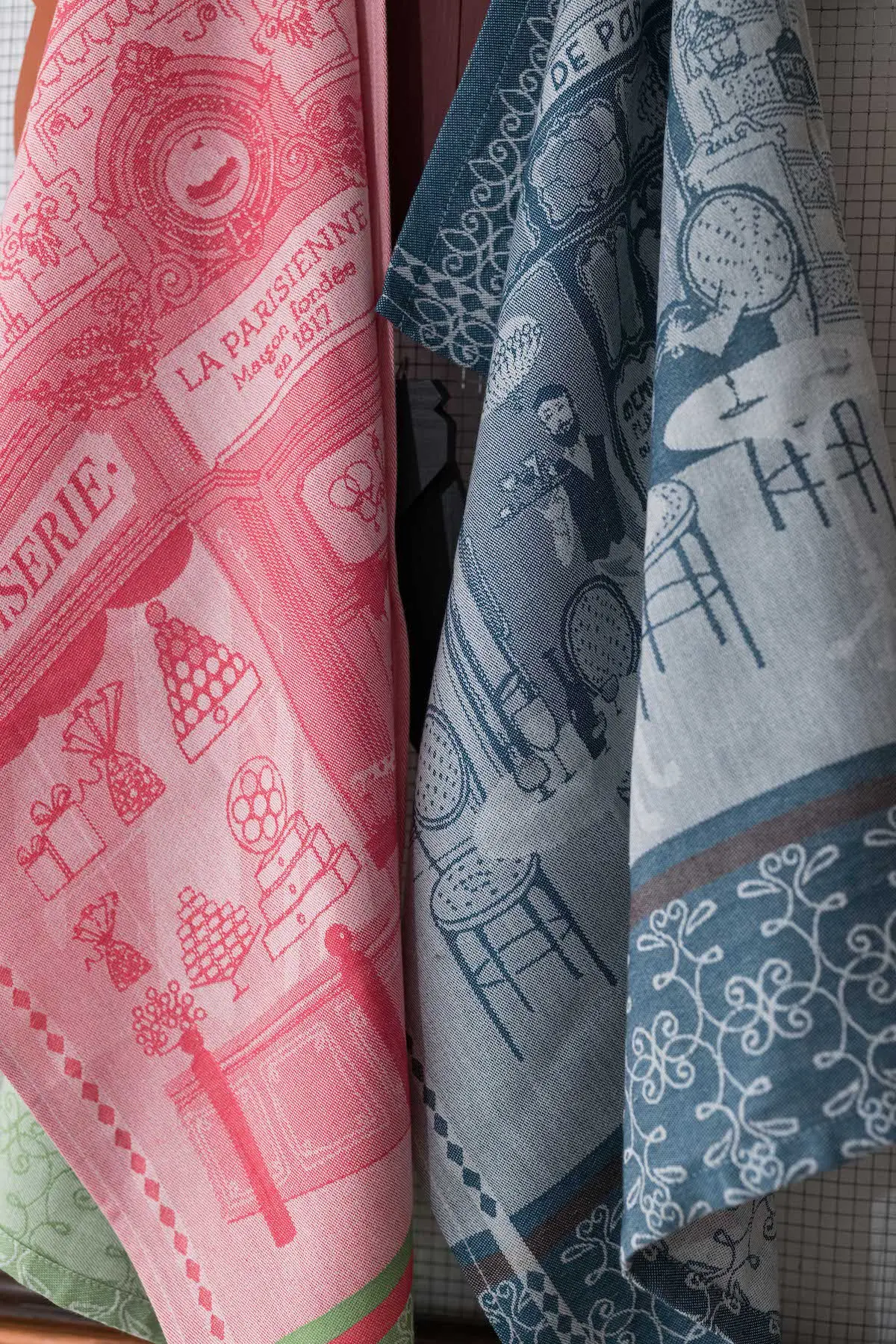 Torchon jacquard Pâtisserie Rose 50 x 70