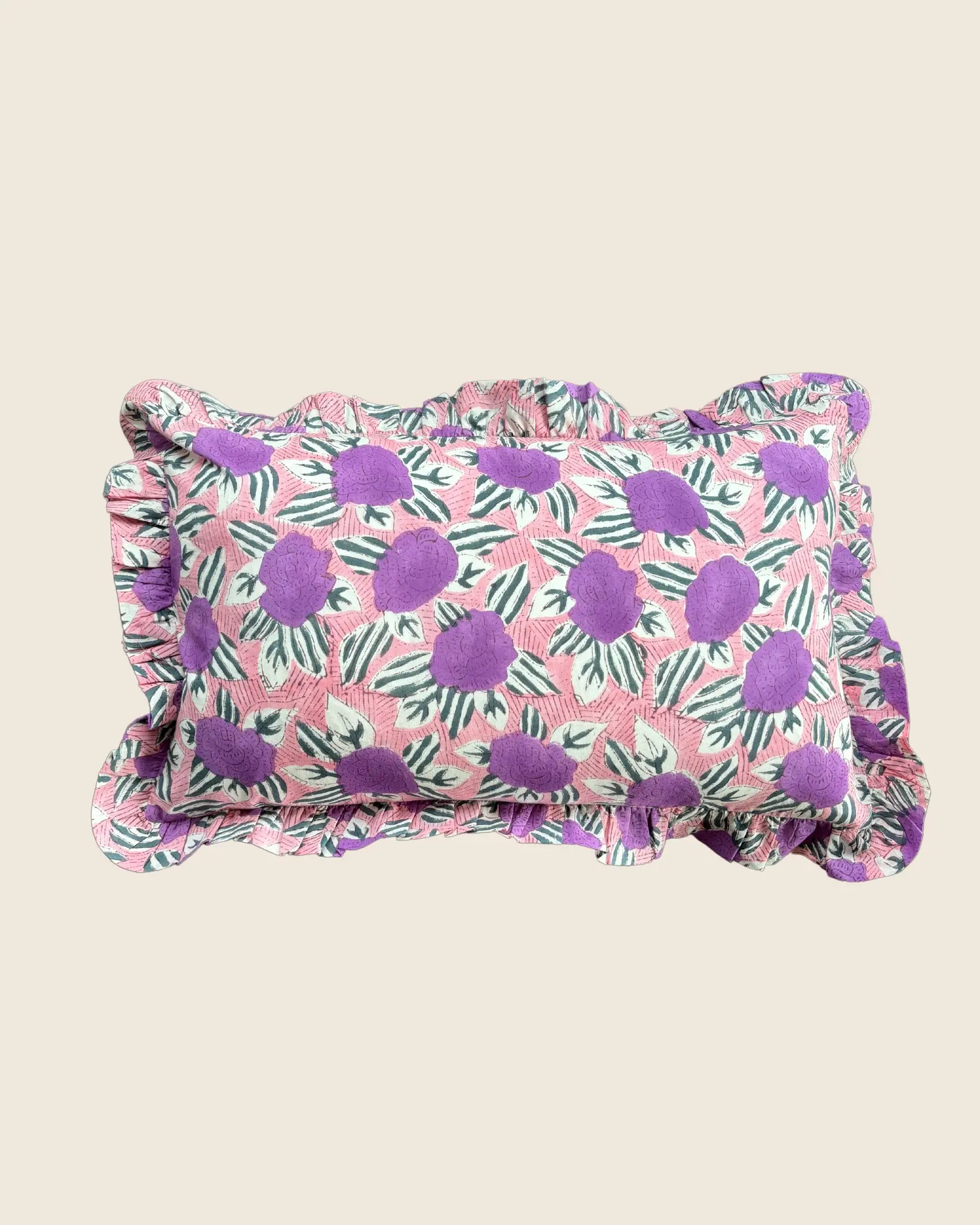 Rechteckiges Kissen „Violet Garden“