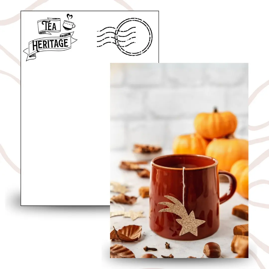 Card with a personalized word - Tea Heritage