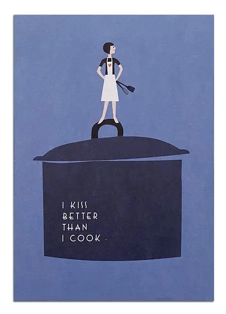 I kiss better Postcard