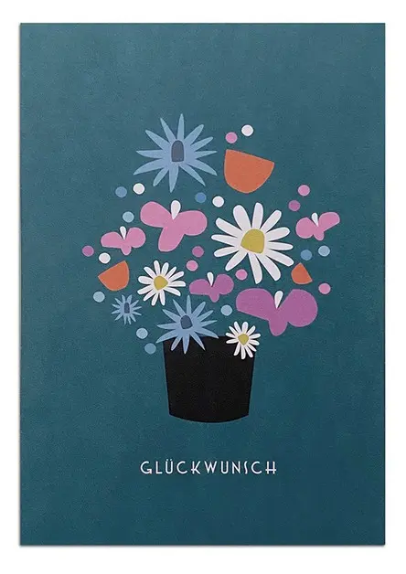 Flowerpot Postcard