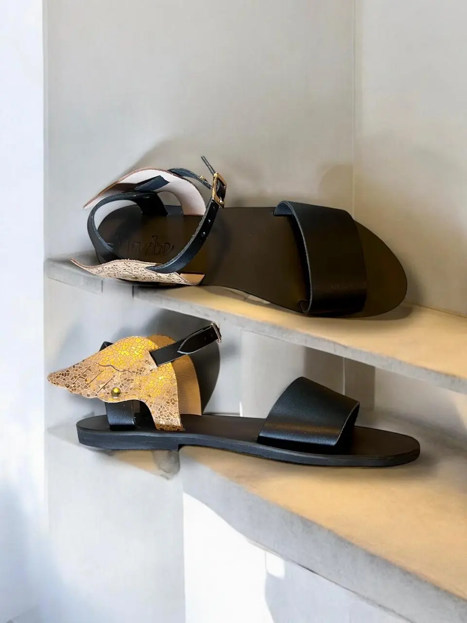 Handmade Greek Ermis Ankle Strap Sandal : Ermis