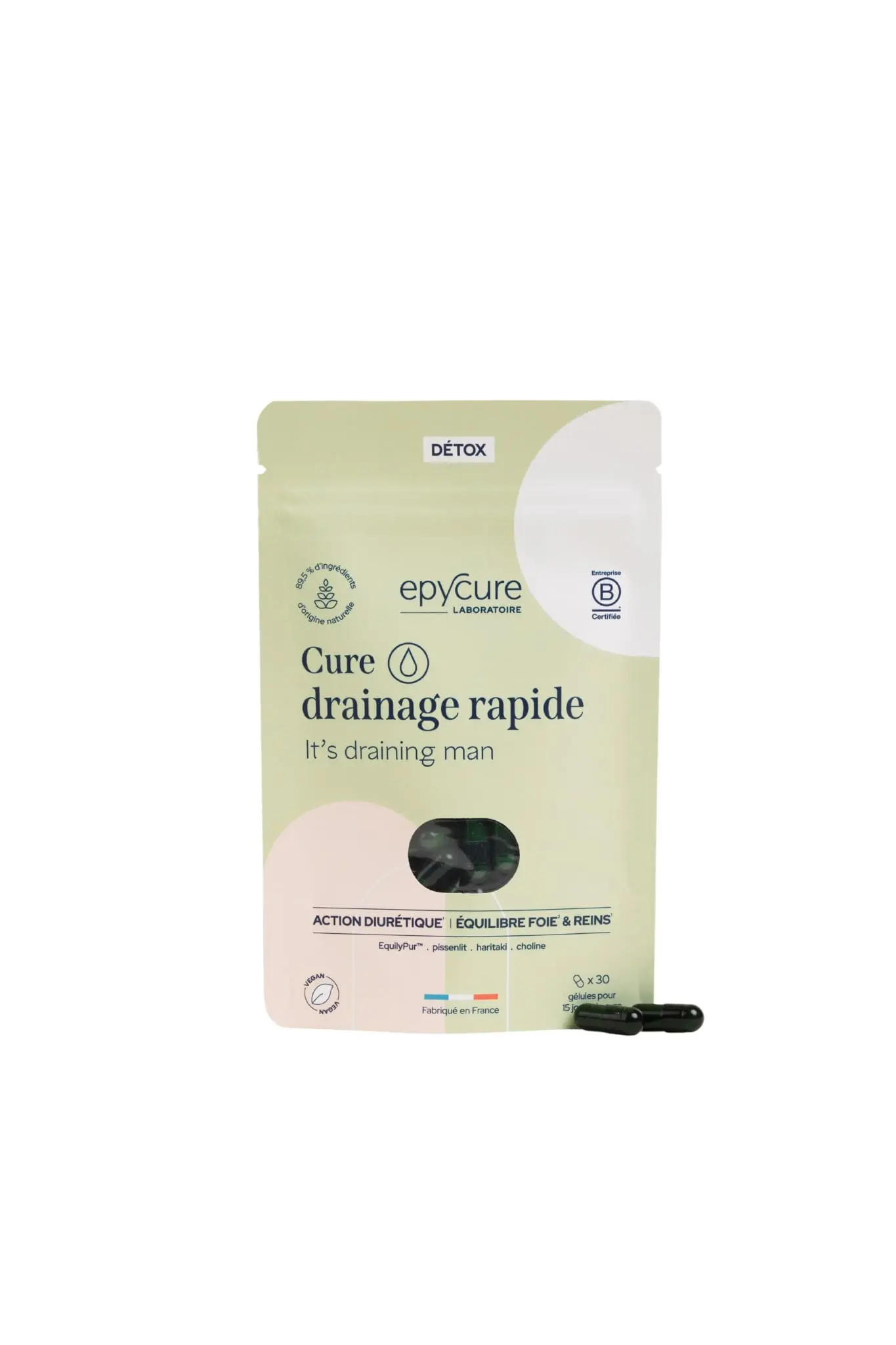 CURE DRAINAGE RAPIDE - DETOXIFICATION, DRAINAGE NATUREL, ELIMINATION, LIMITER LA RETENTION D'EAU - 15 jours - Un nettoyage complet pour purifier le corps de l’intérieur.