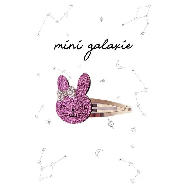 Kinder Glitzer Haarspange mit Glitzer Hase - Osteridee 🐰