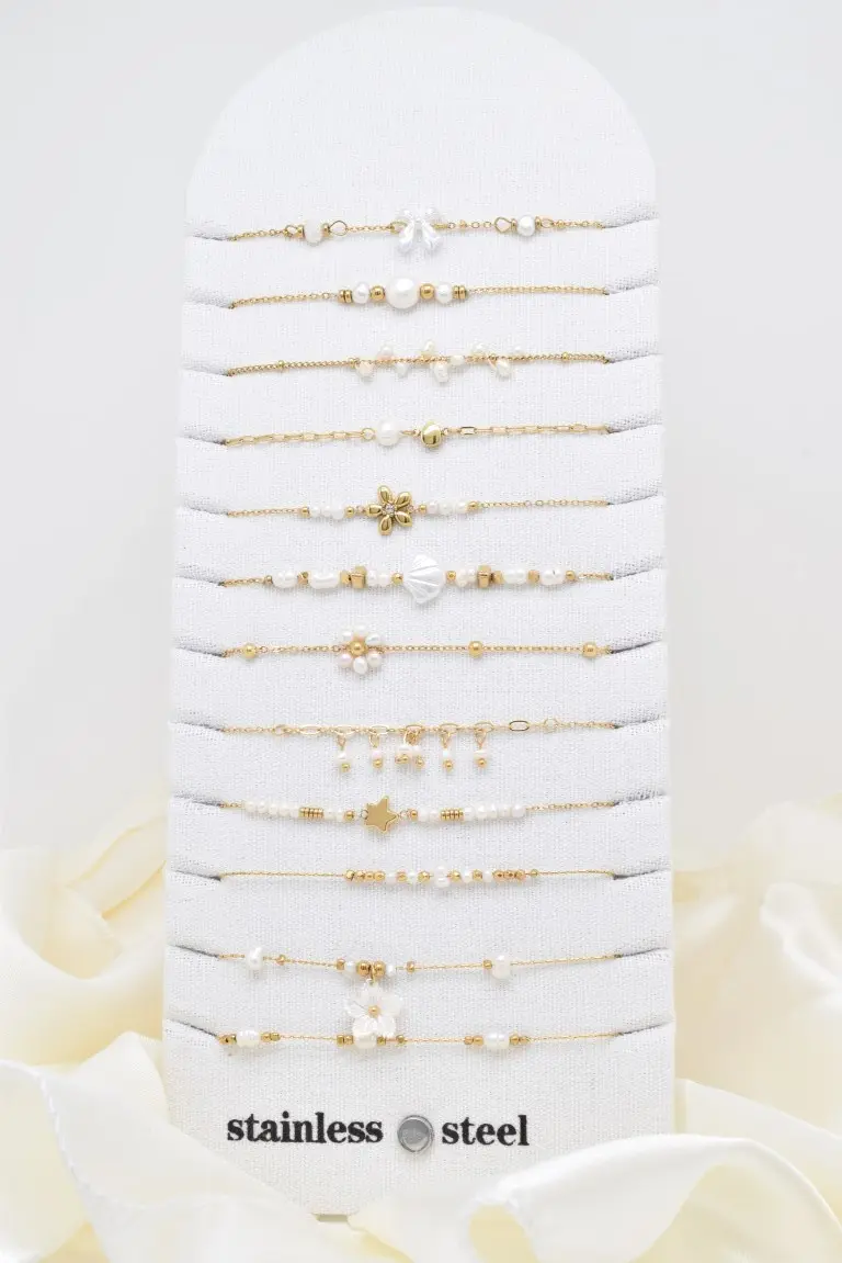Bracelet lot de 12 en acier inoxydable - BR210239