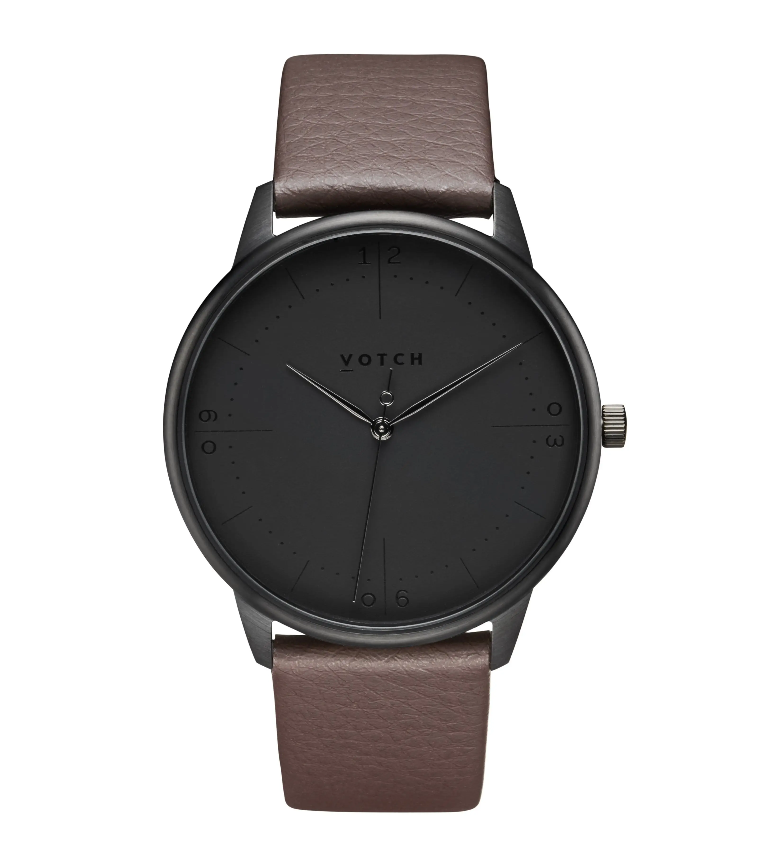 Schwarz & Braun mit schwarzer Uhr | Aalto
