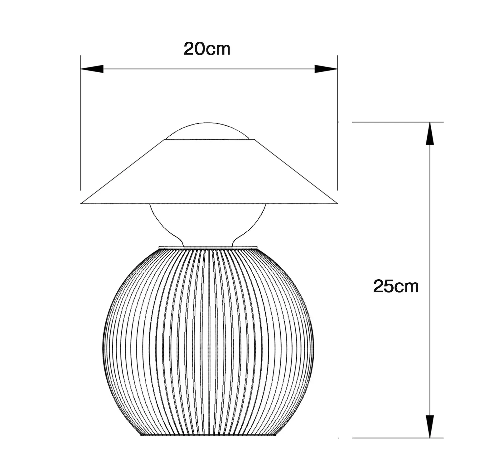 Lampe Dam Rose