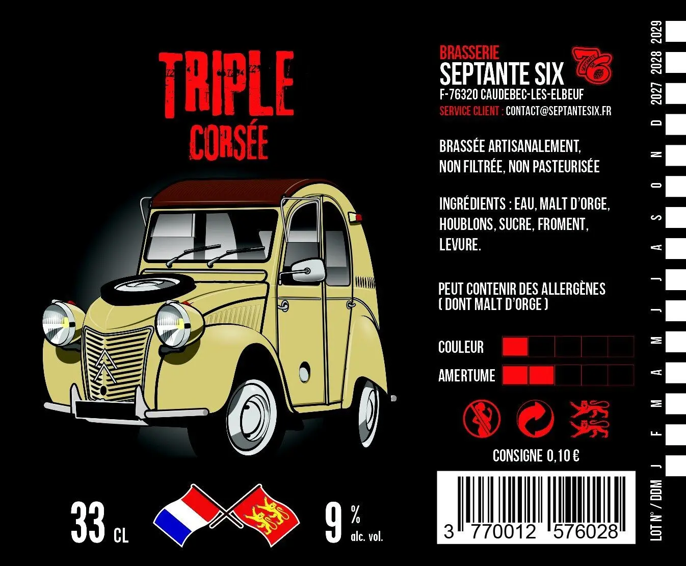 Vintage Series Craft Beer, Triple Recipe