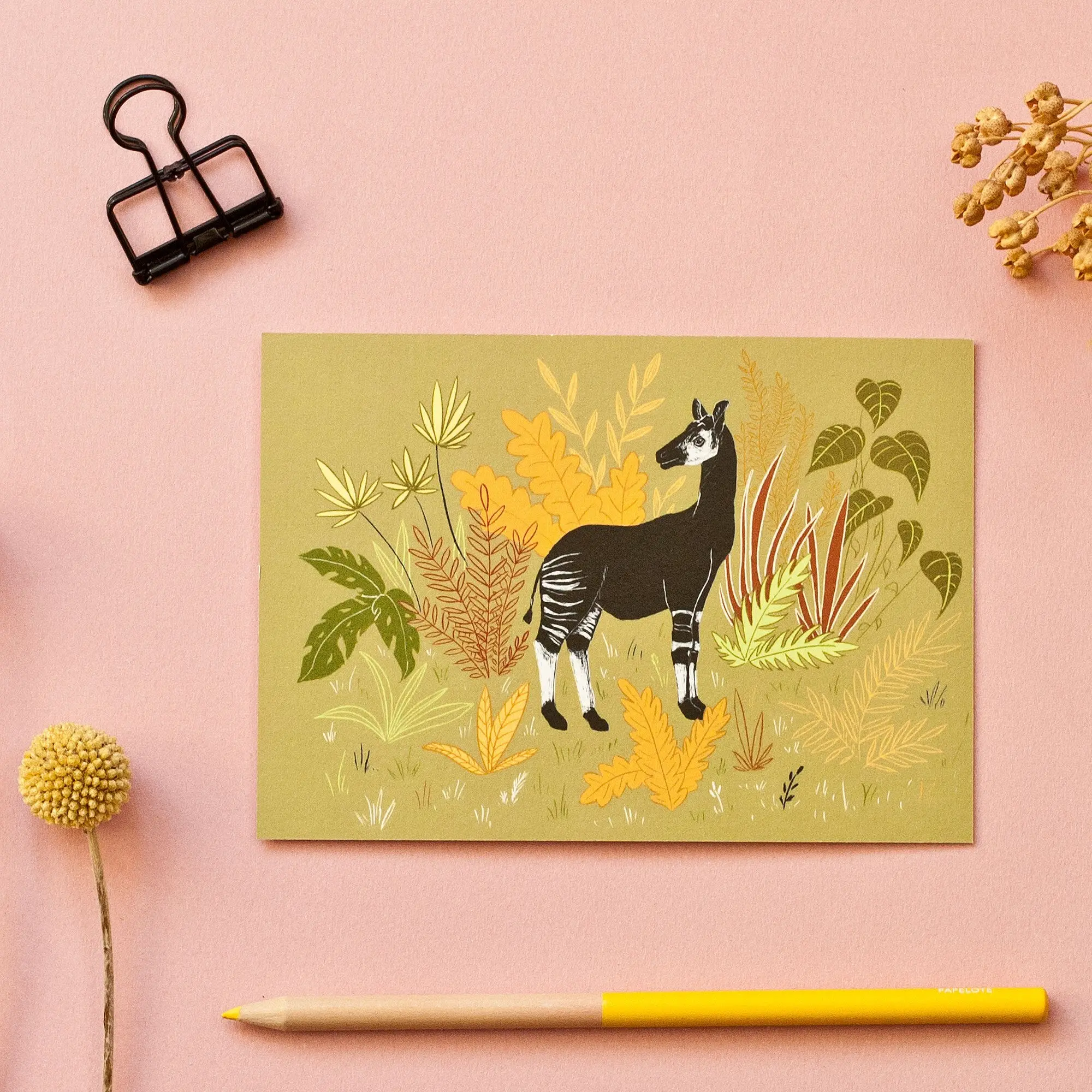 Carte Postale Okapi - Format A6