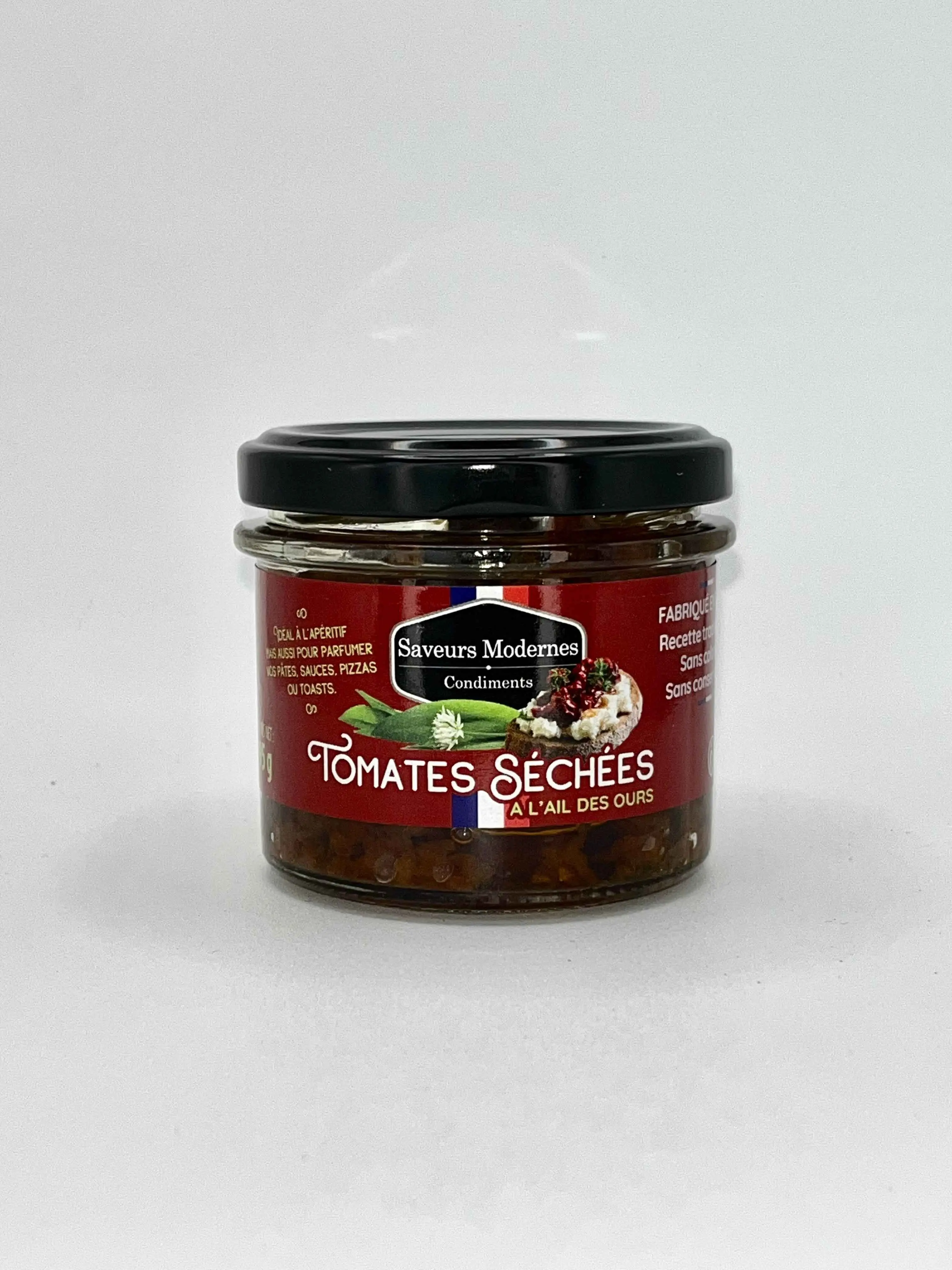 Tomates secados al sol con ajo silvestre para untar