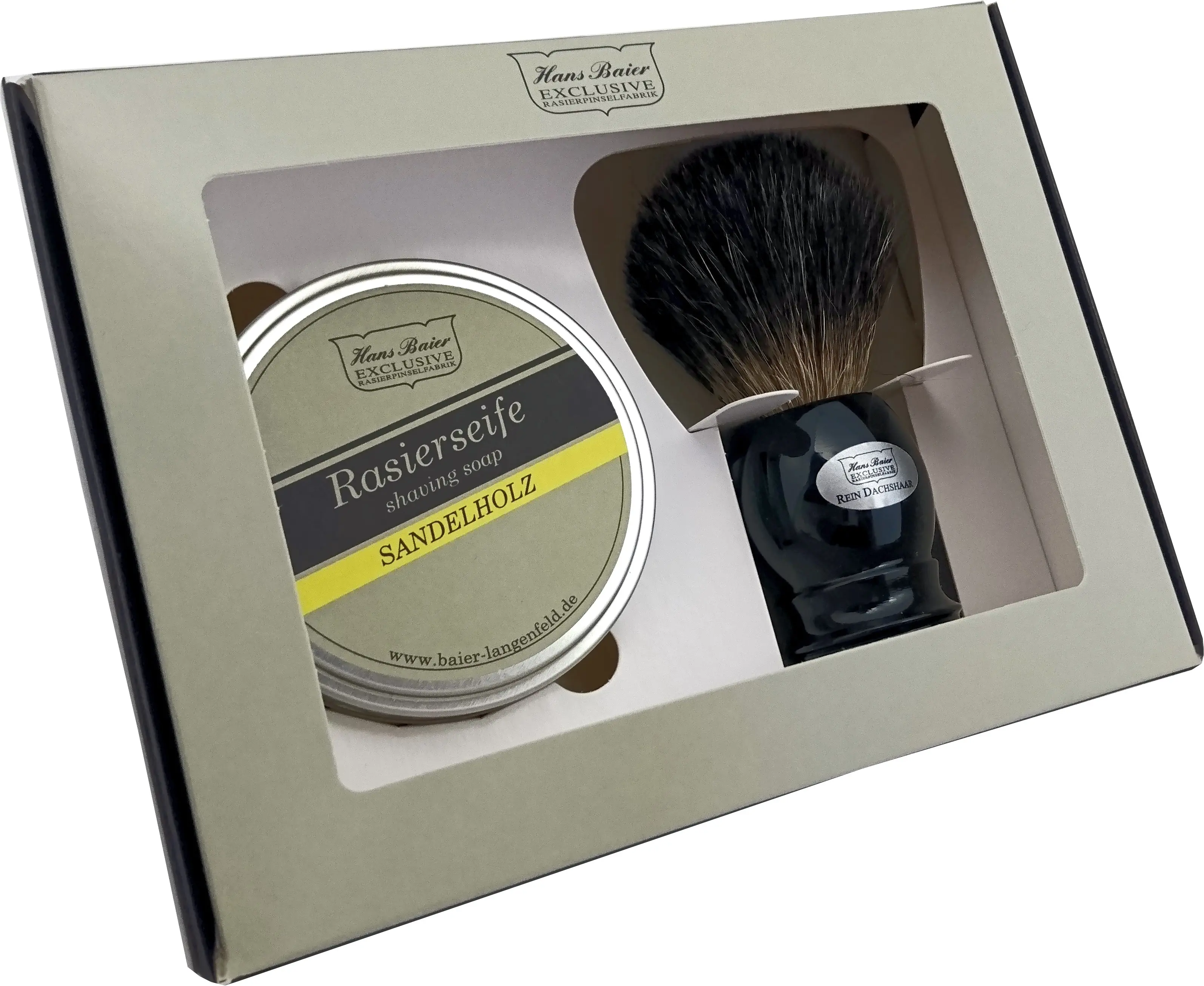 Gift box shaving brush with shaving soap - special price (Article No .: 12142)