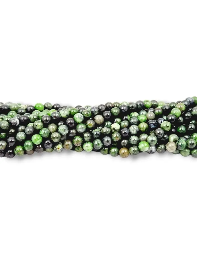 Diopside beads thread A