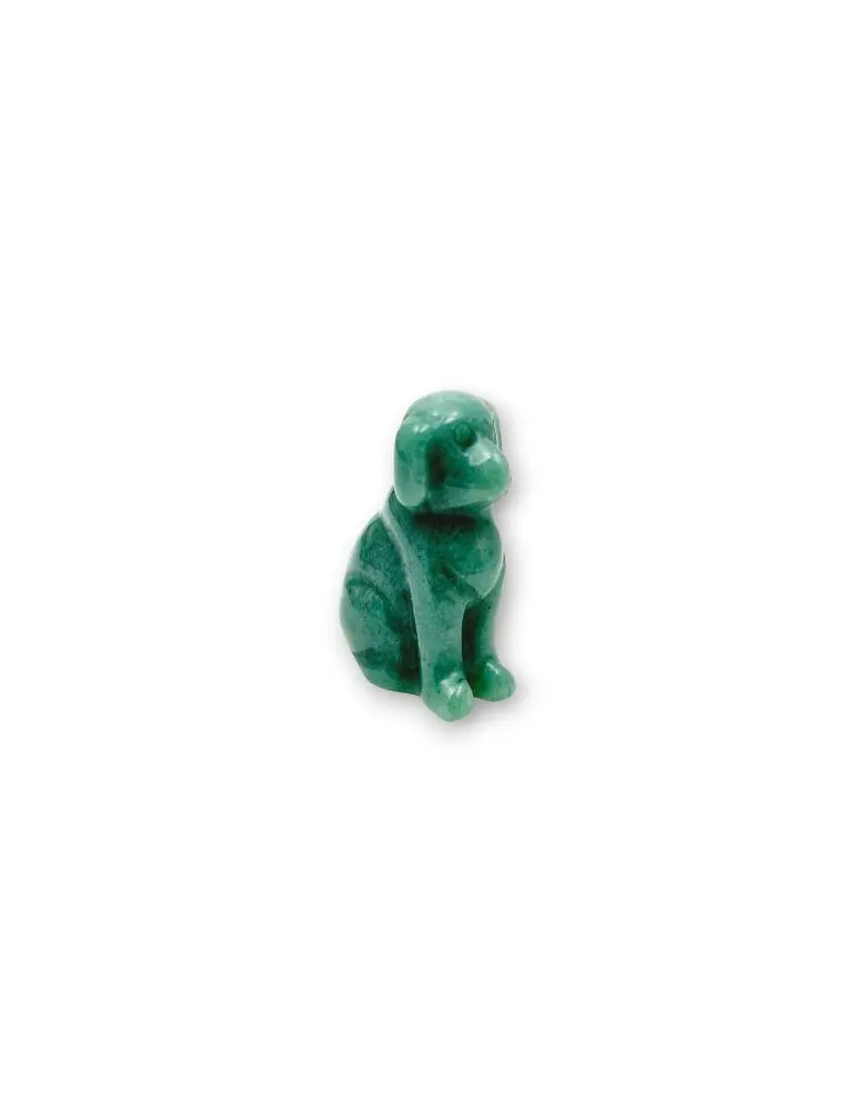 Green Aventurine Carved Dog