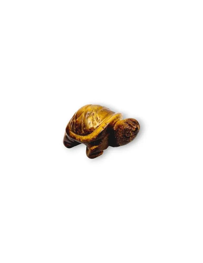 Turtle carved in Tiger's Eye