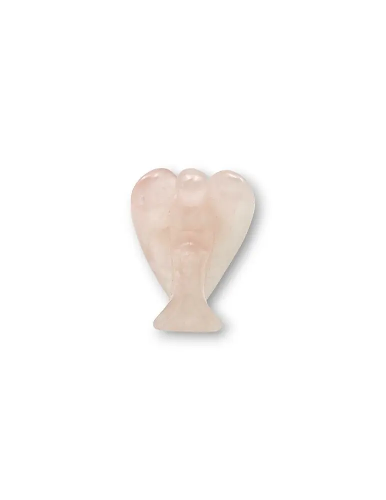 Angel carved in rose quartz