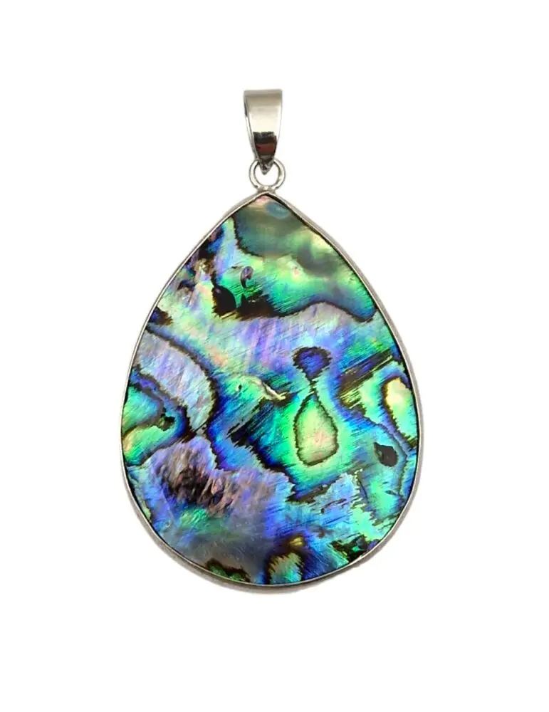 Mother-of-pearl drop pendant 4.5cm