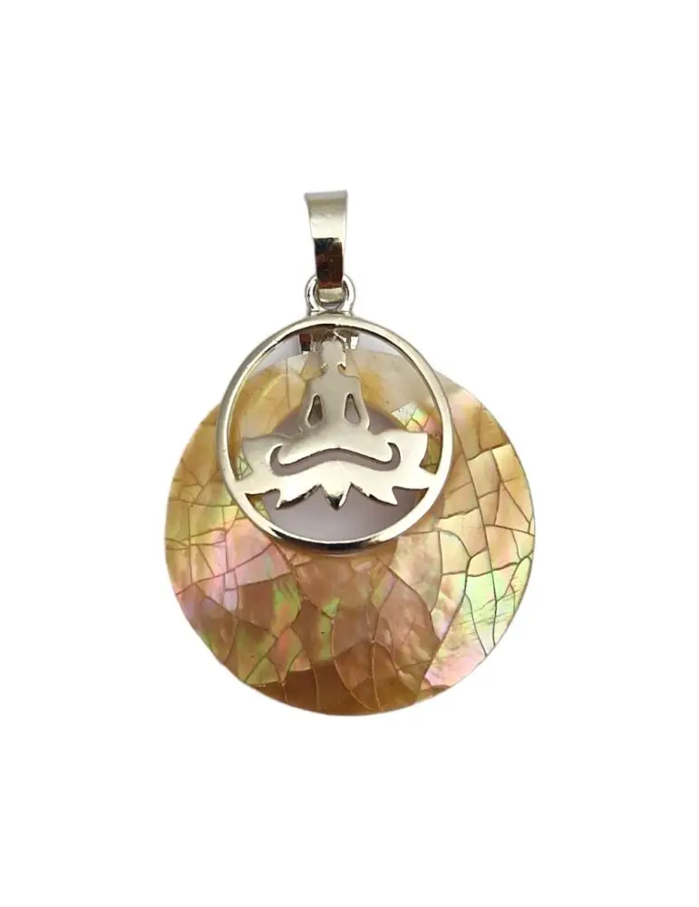 3cm gold mother-of-pearl spirit pendant
