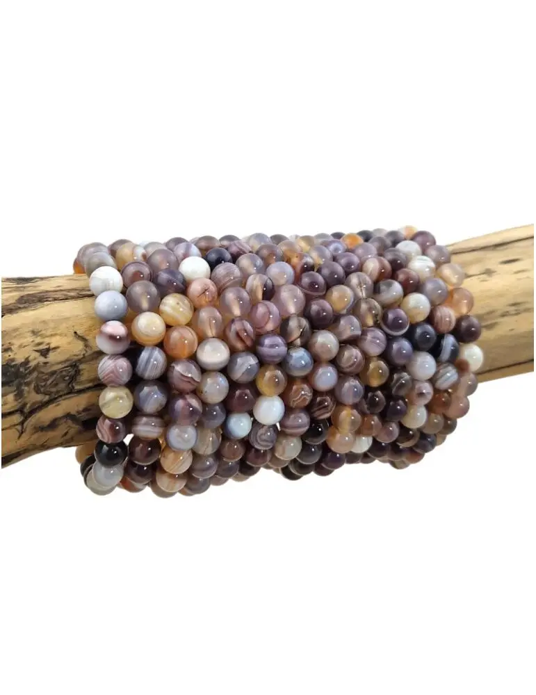 Botswana agate bracelet AA beads