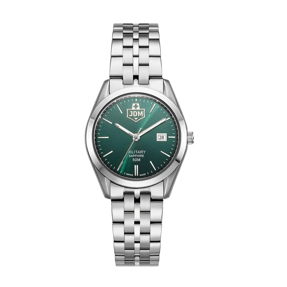 JDM Military Women – INTERLAKEN LADIES – JDM-WL024 – Damenuhr – Schweizer Ronda-Uhrwerk, 3 Zeiger und Datum