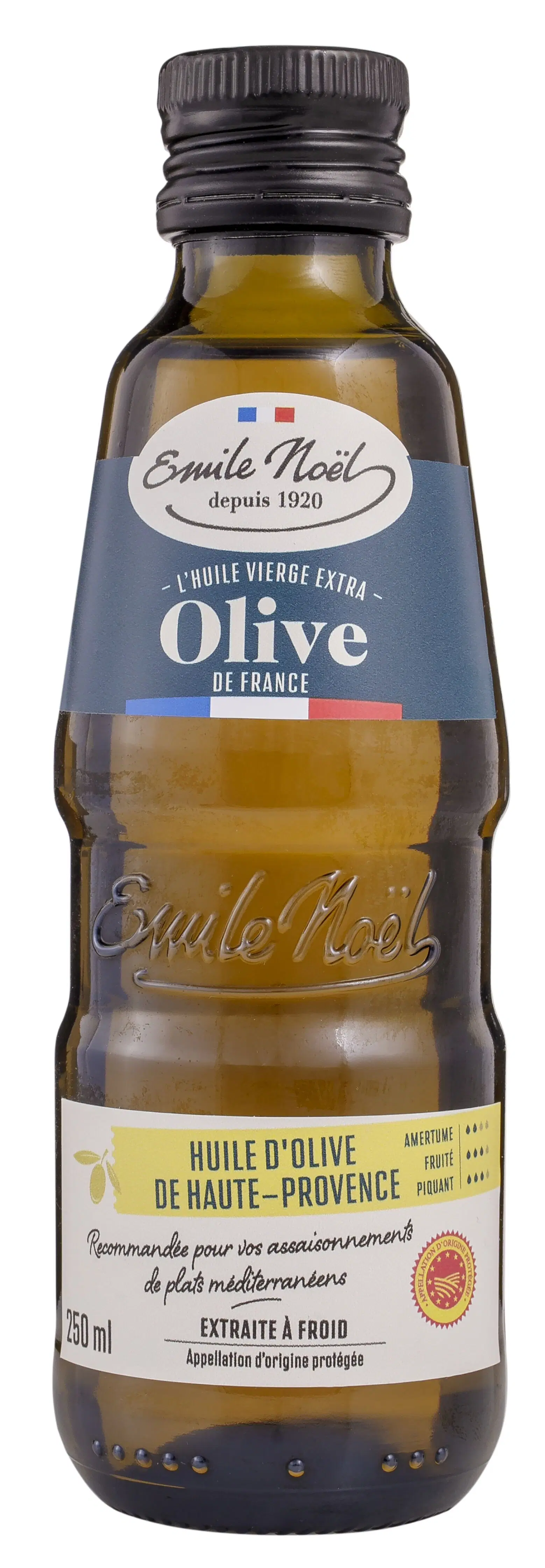 Bio-Olivenöl extra vergine 250 ml
Natives Bio-Olivenöl extra
AOP HAUTE-PROVENCE