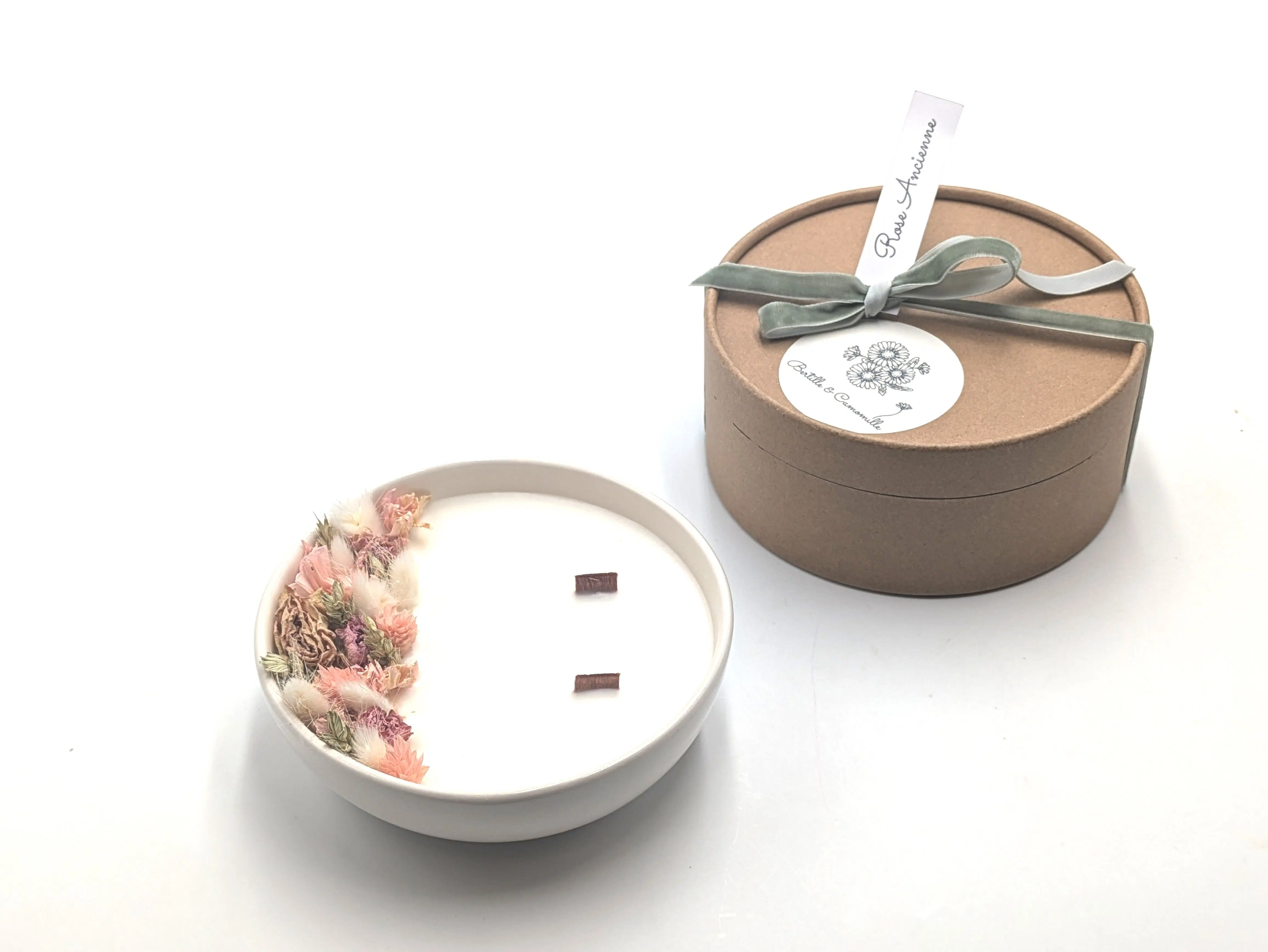 Dried Flower Candles