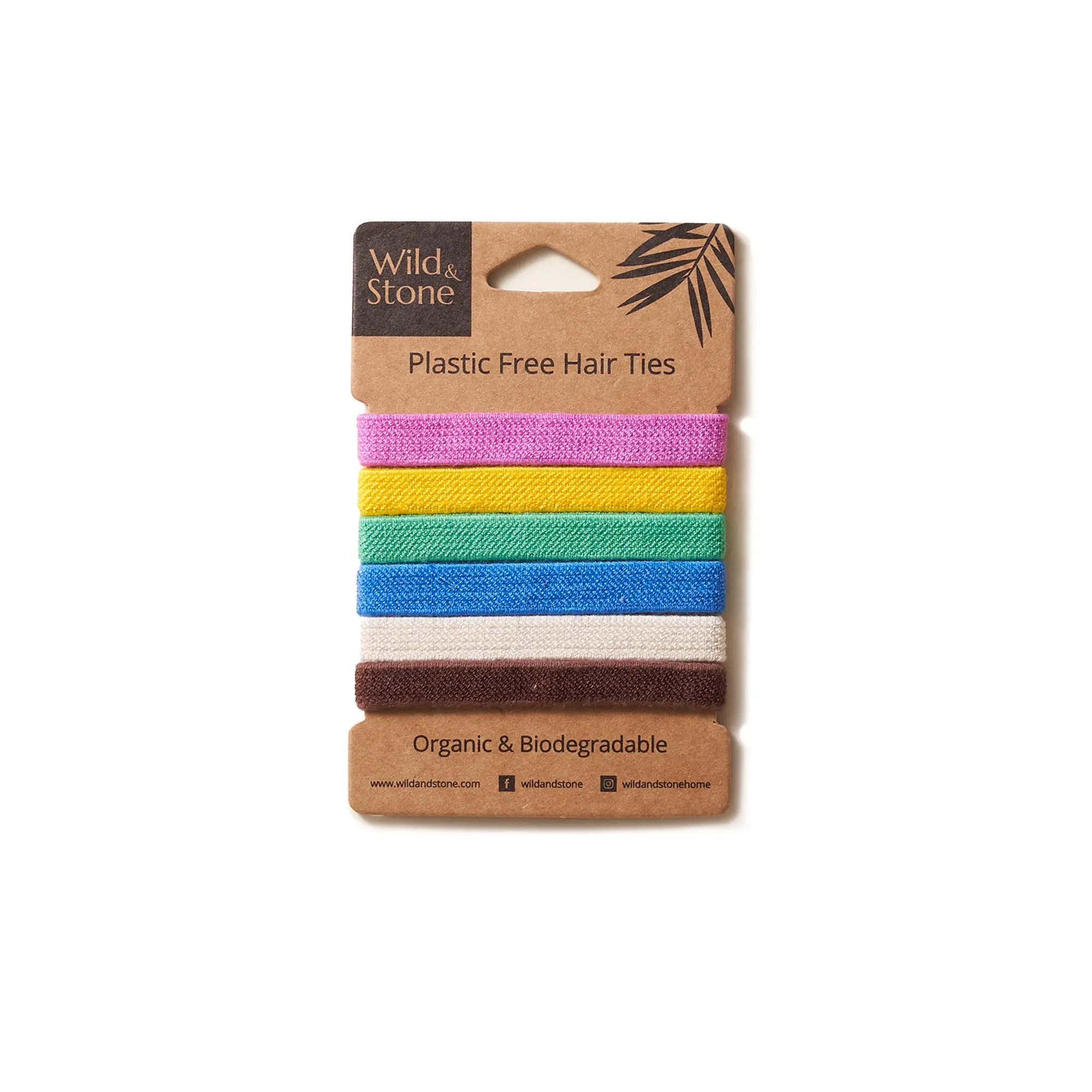 Plastikfreie Haargummis - 6er Pack - Mehrfarbig